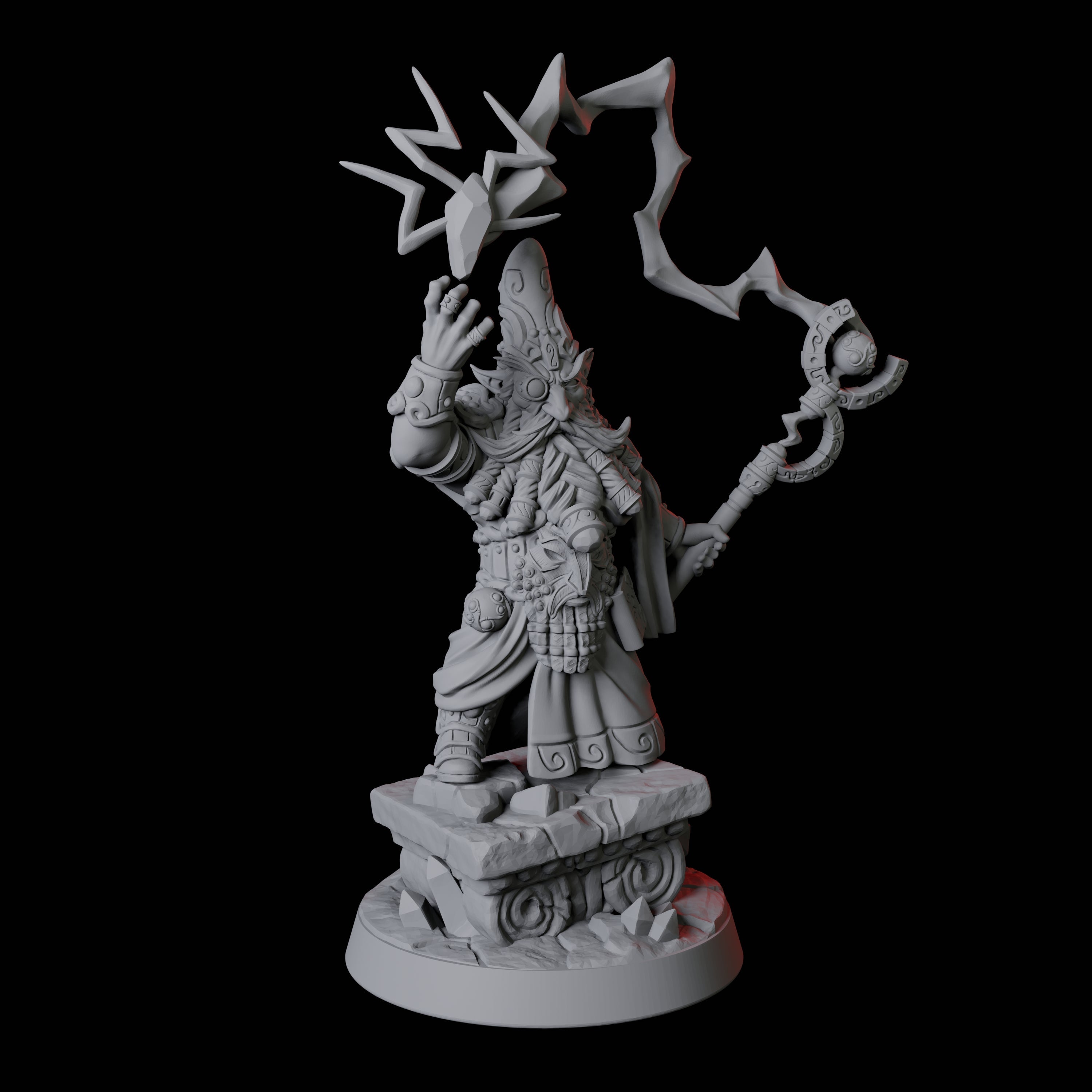 Gnome King Miniature for Dungeons and Dragons, Pathfinder or other TTRPGs