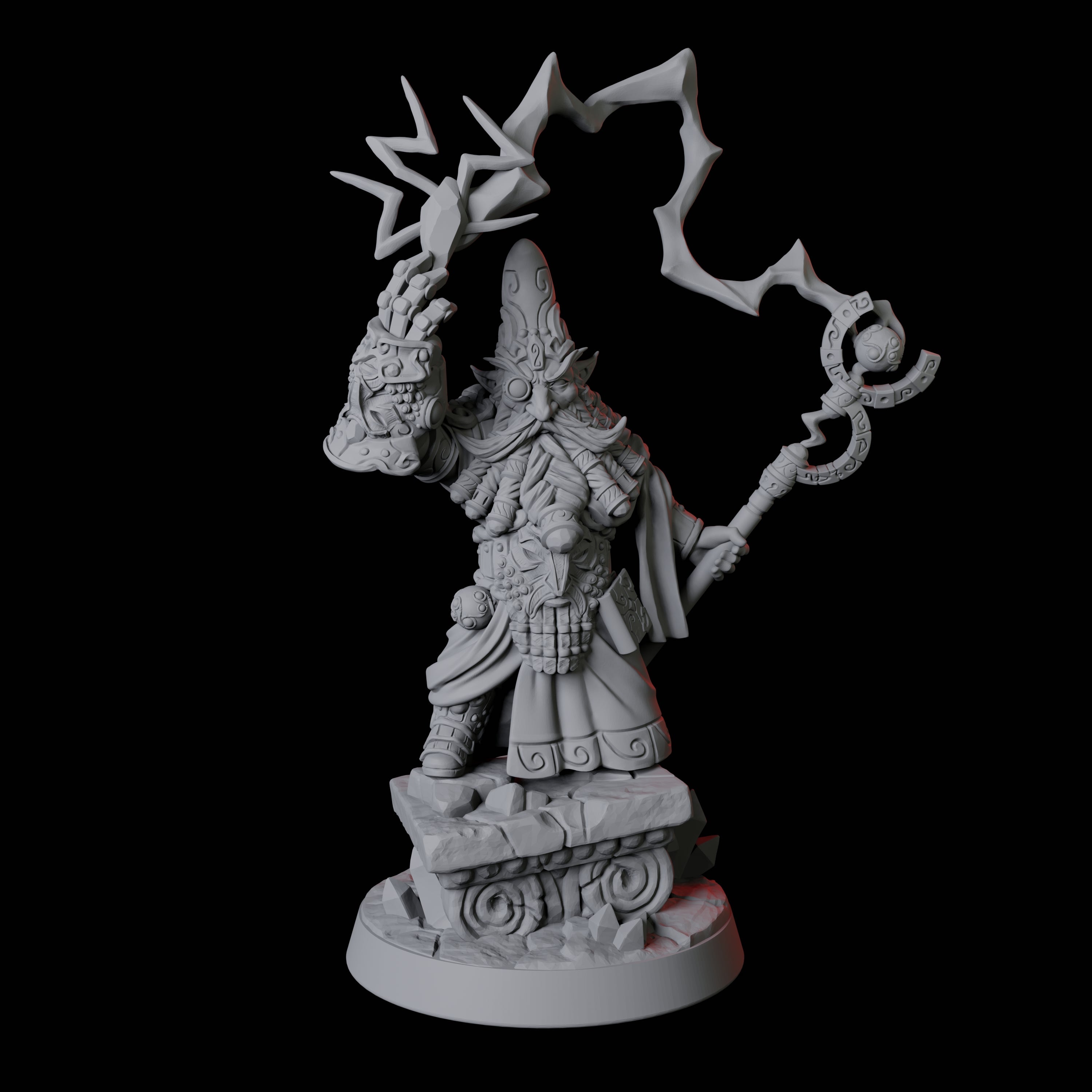 Gnome King Miniature for Dungeons and Dragons, Pathfinder or other TTRPGs