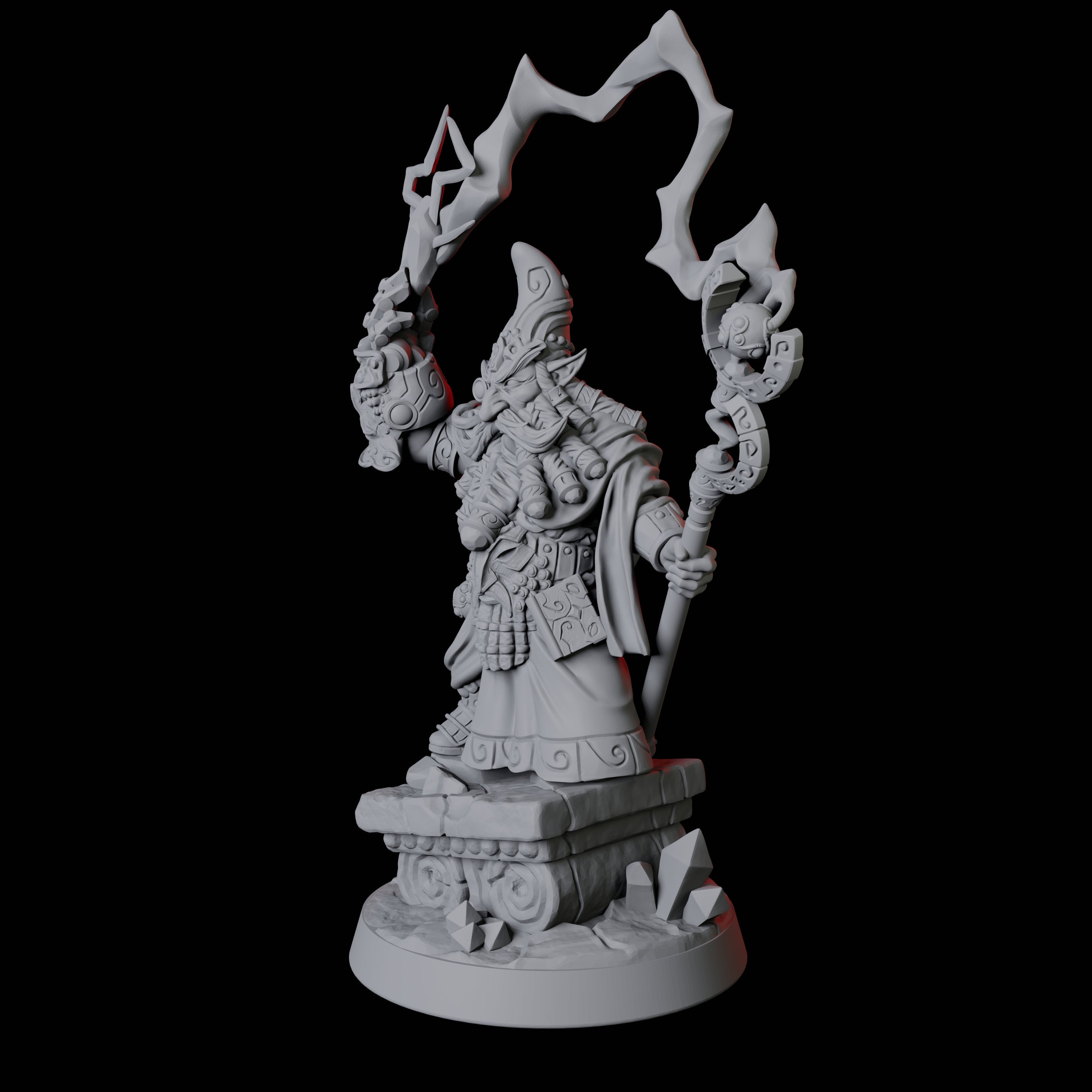 Gnome King Miniature for Dungeons and Dragons, Pathfinder or other TTRPGs