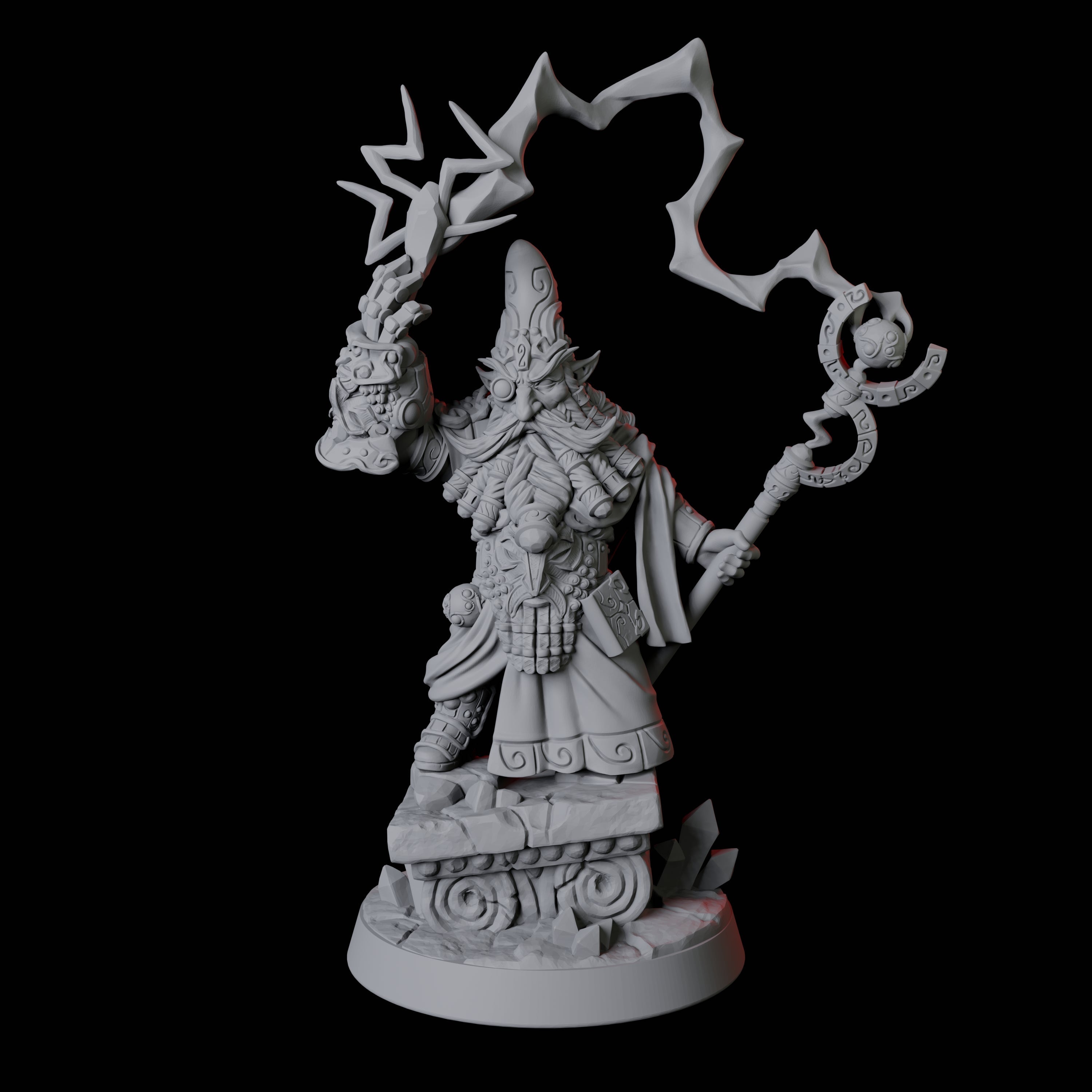 Gnome King Miniature for Dungeons and Dragons, Pathfinder or other TTRPGs