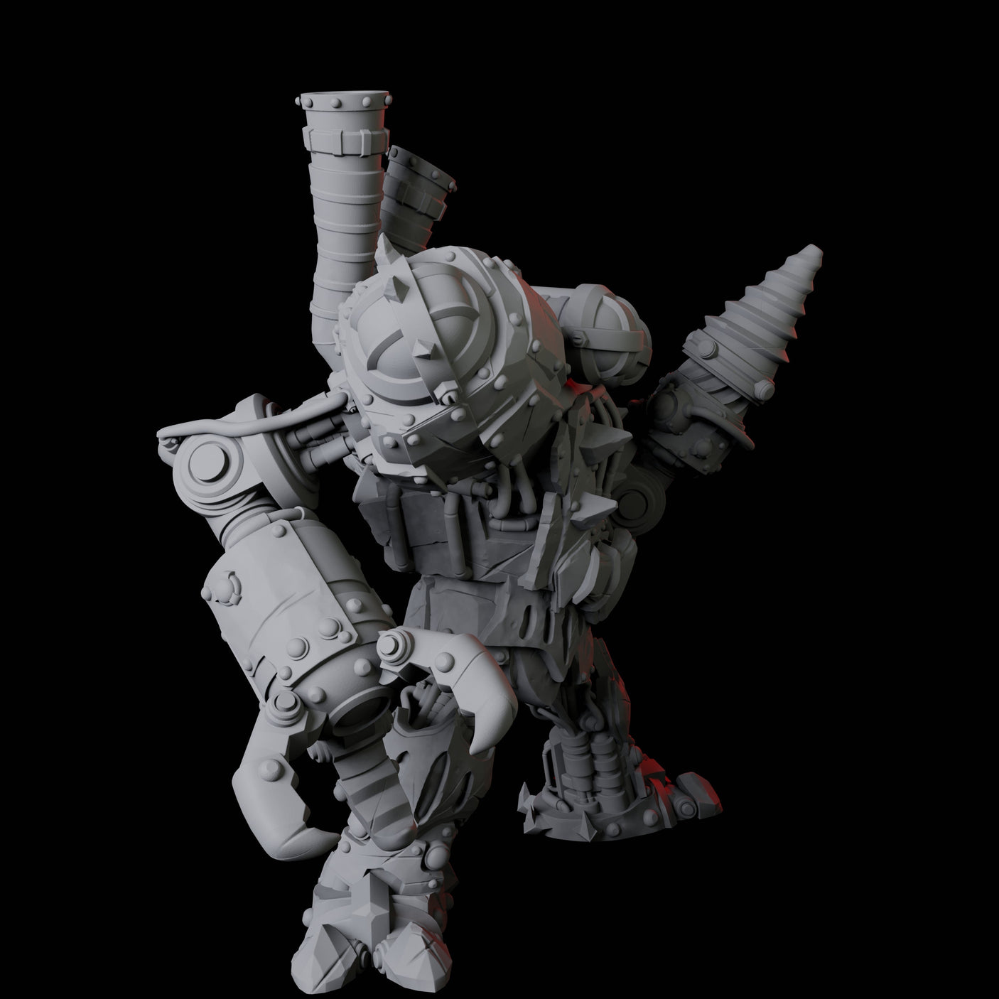 Gnome Mech Suit Miniature for Dungeons and Dragons, Pathfinder or other TTRPGs