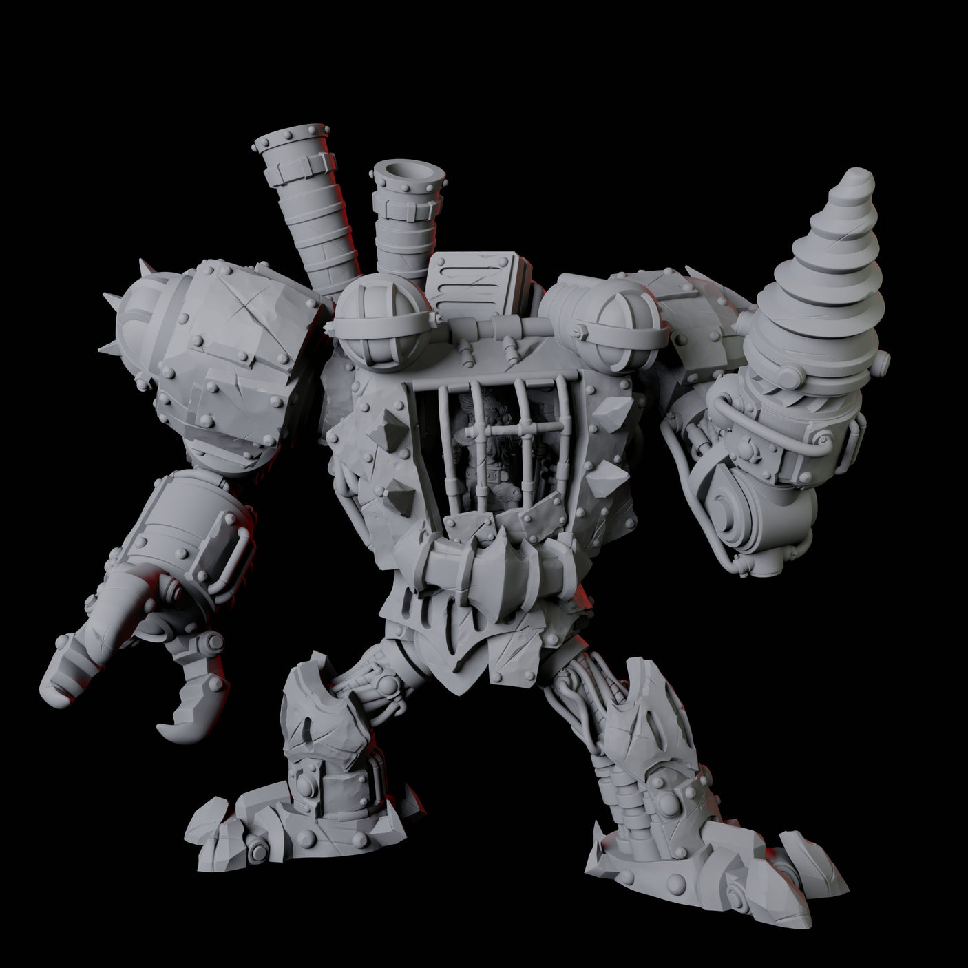 Gnome Mech Suit Miniature for Dungeons and Dragons, Pathfinder or other TTRPGs