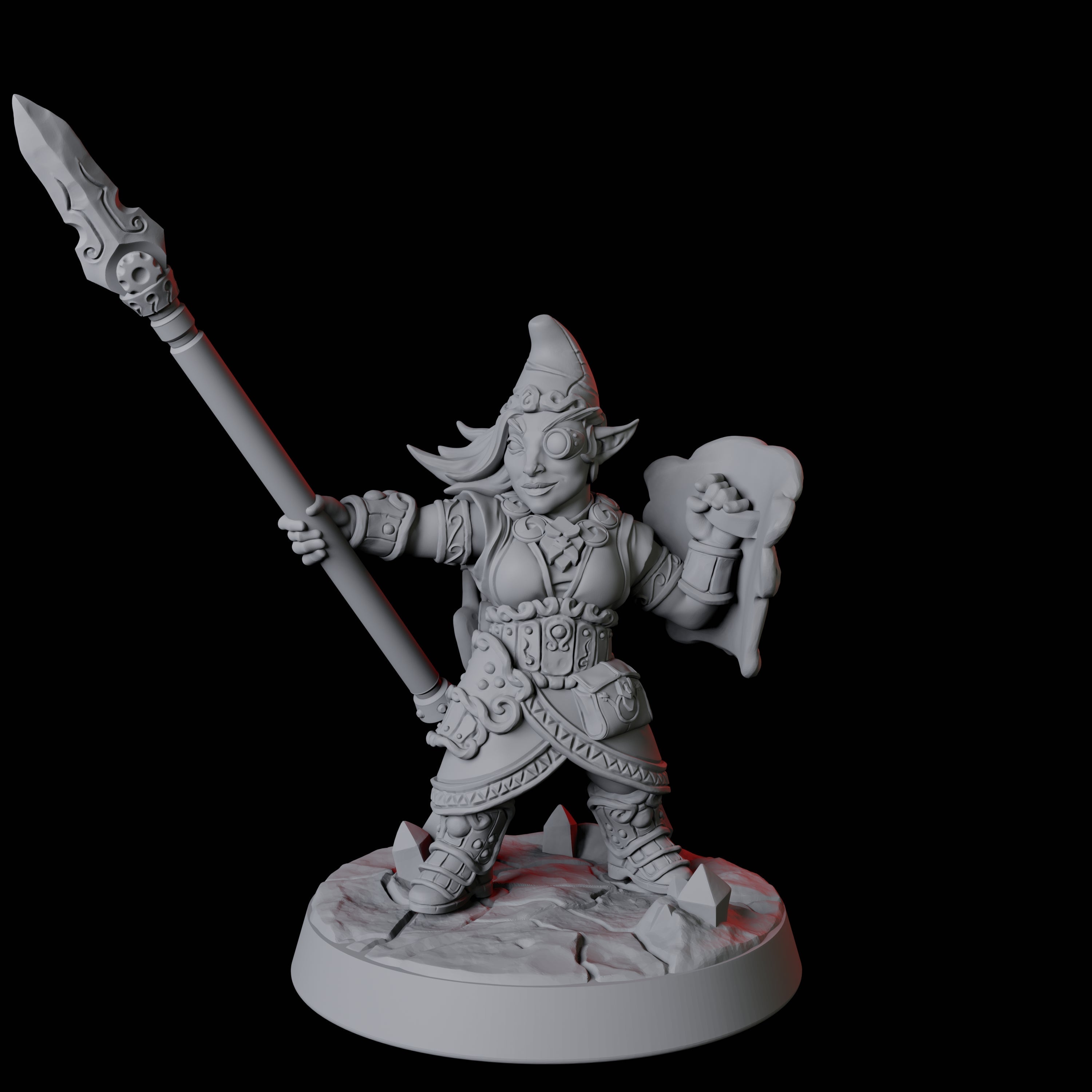 Gnome Miner Army Miniature for Dungeons and Dragons, Pathfinder or other TTRPGs