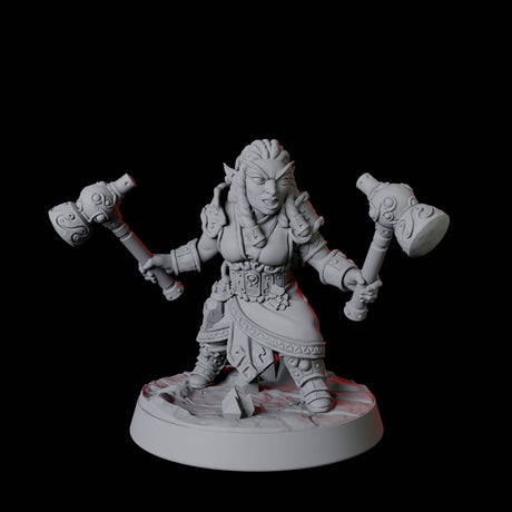 Gnome Miner Army Miniature for Dungeons and Dragons, Pathfinder or other TTRPGs