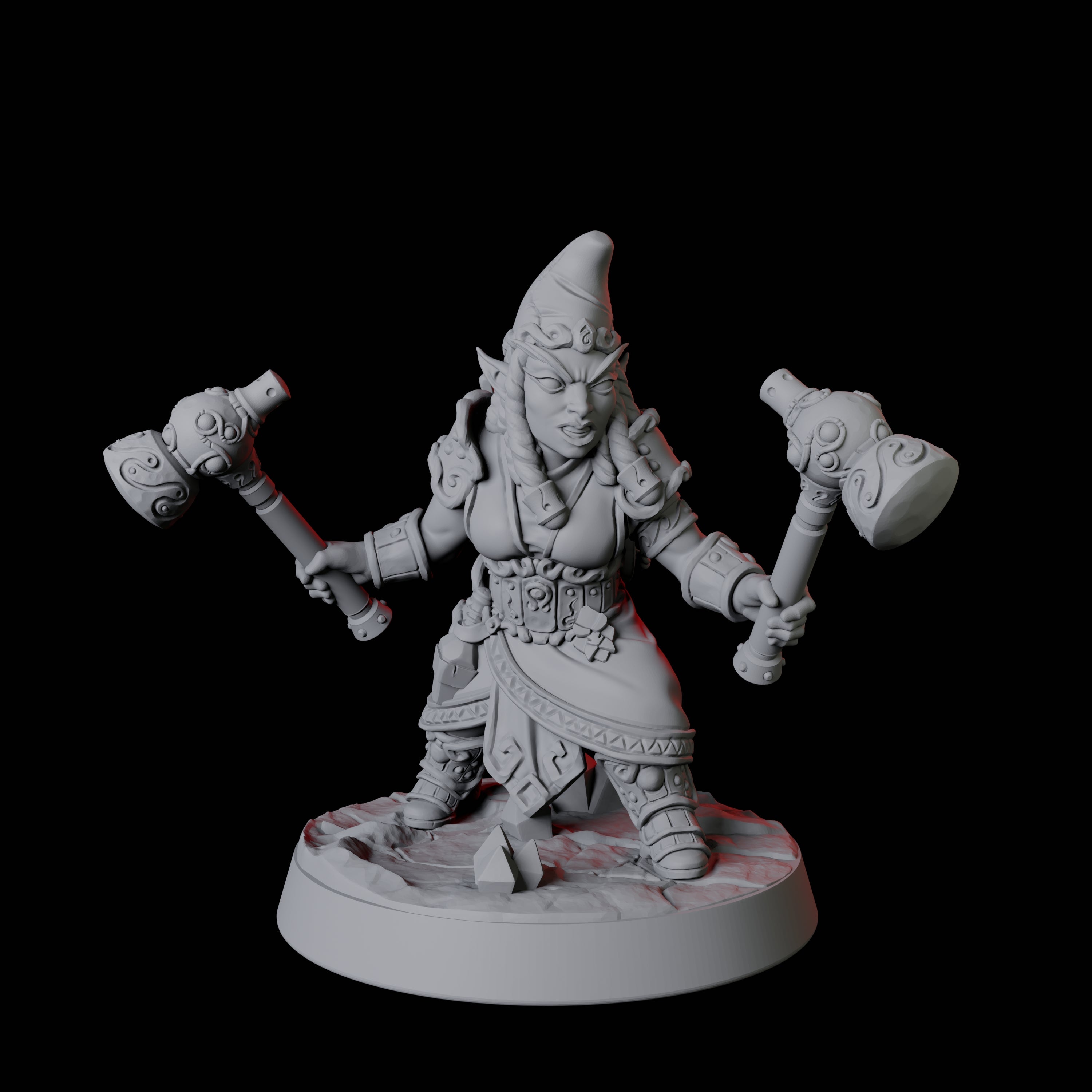 Gnome Miner Army Miniature for Dungeons and Dragons, Pathfinder or other TTRPGs