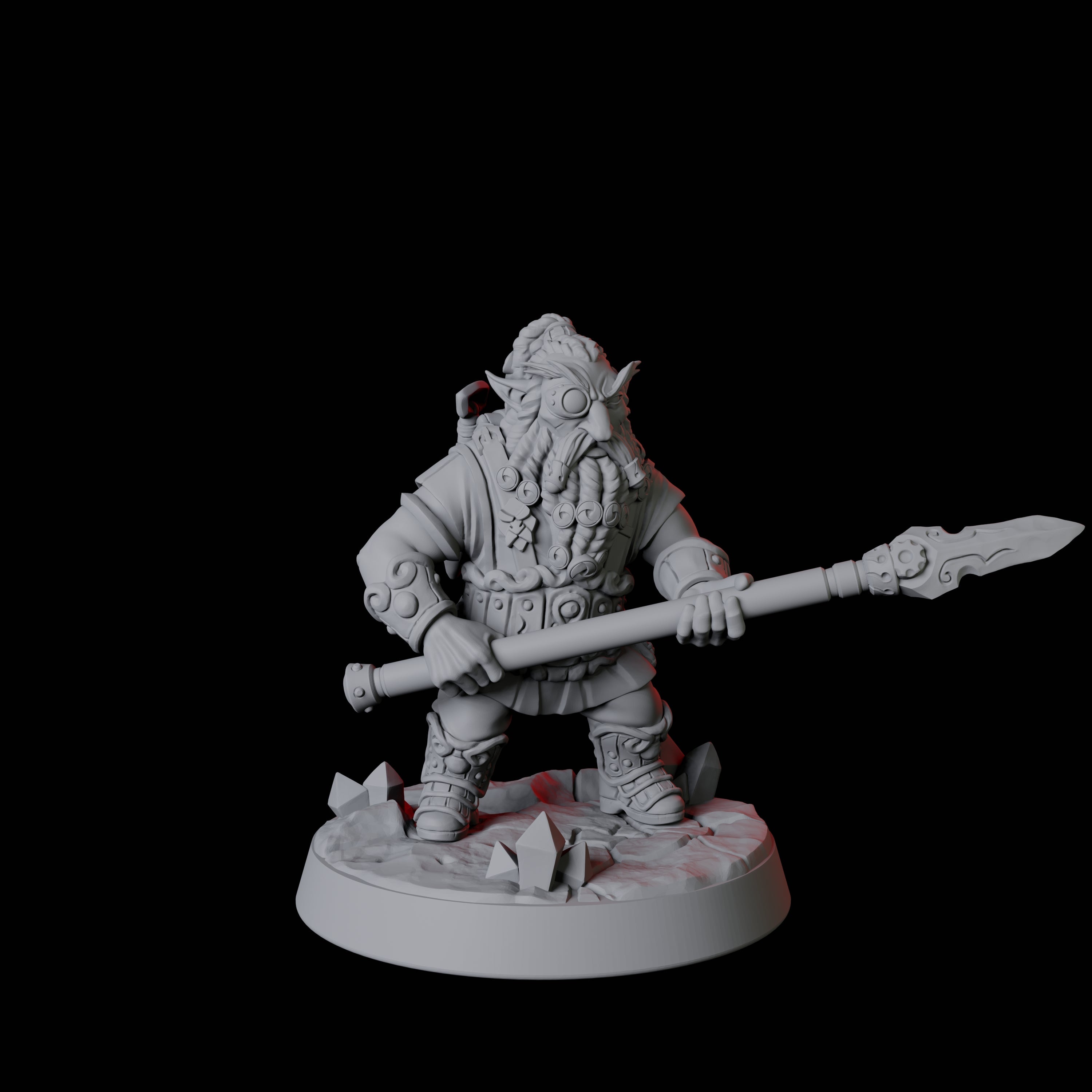 Gnome Miner Army Miniature for Dungeons and Dragons, Pathfinder or other TTRPGs