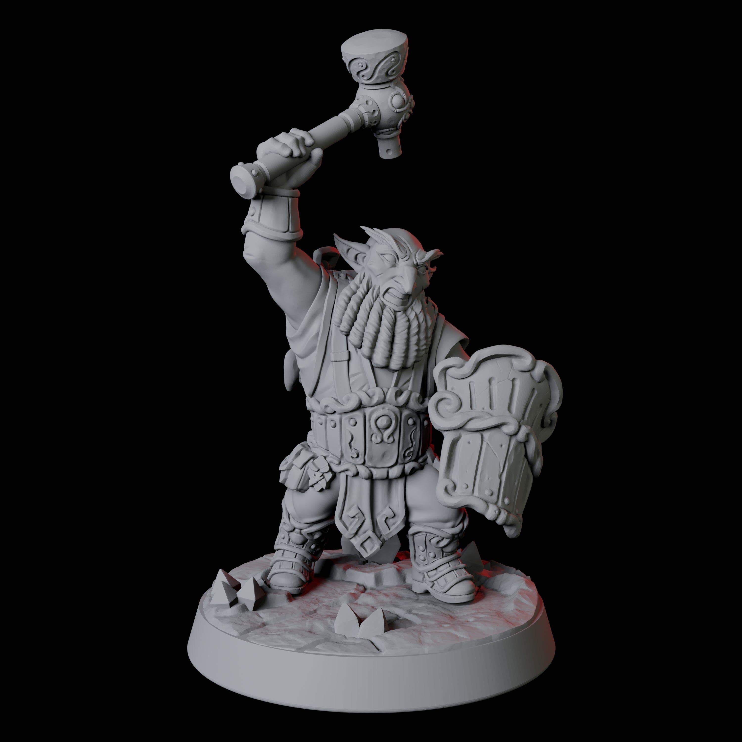 Gnome Miner Army Miniature for Dungeons and Dragons, Pathfinder or other TTRPGs