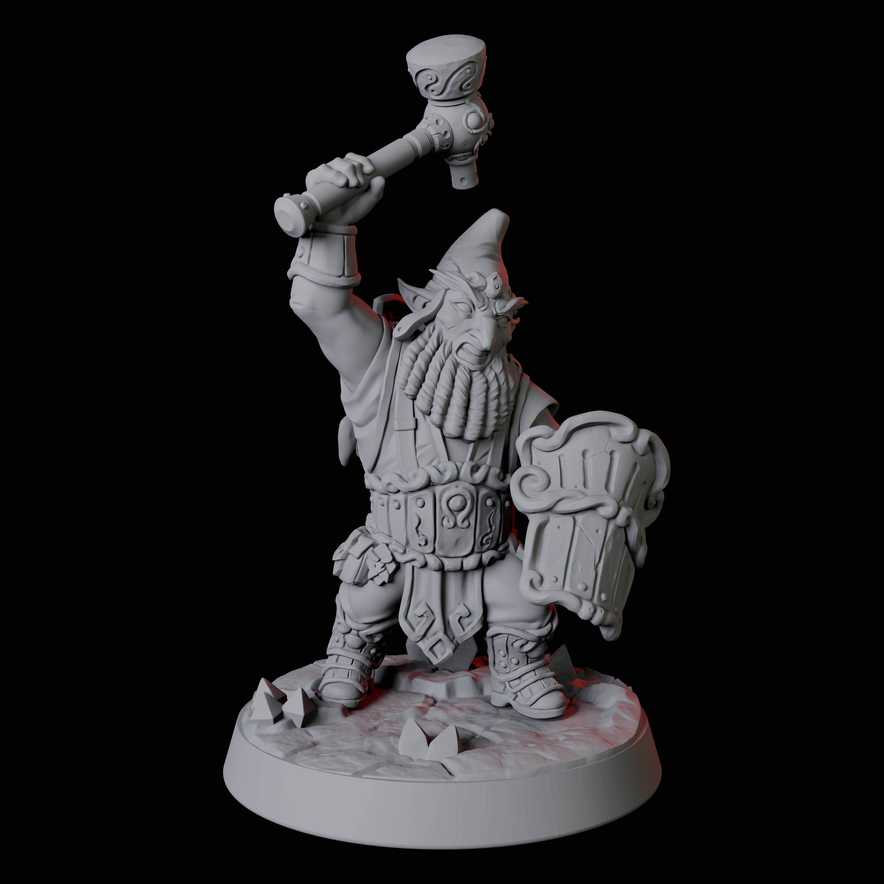 Gnome Miner Army Miniature for Dungeons and Dragons, Pathfinder or other TTRPGs