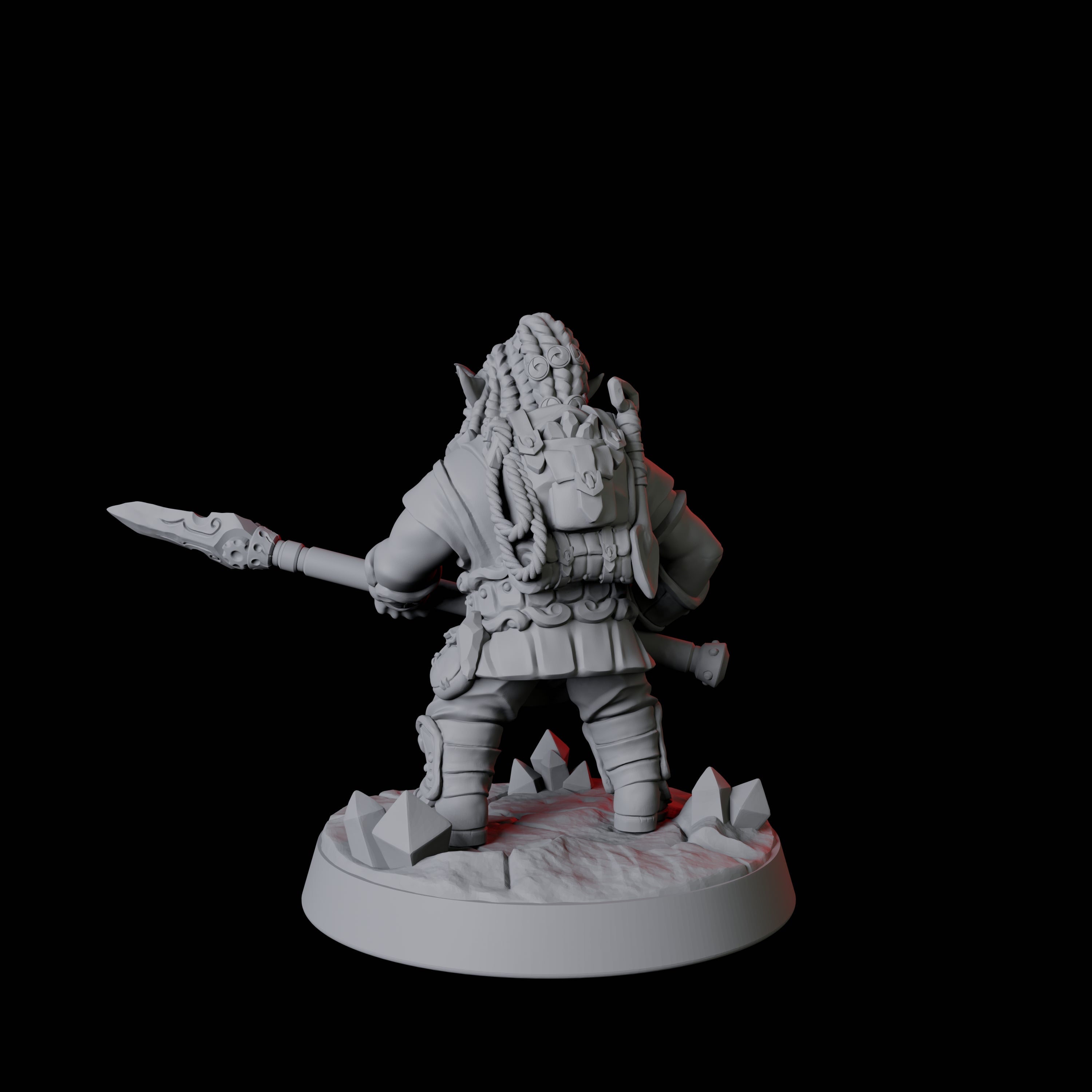 Gnome Miner B Miniature for Dungeons and Dragons, Pathfinder or other TTRPGs
