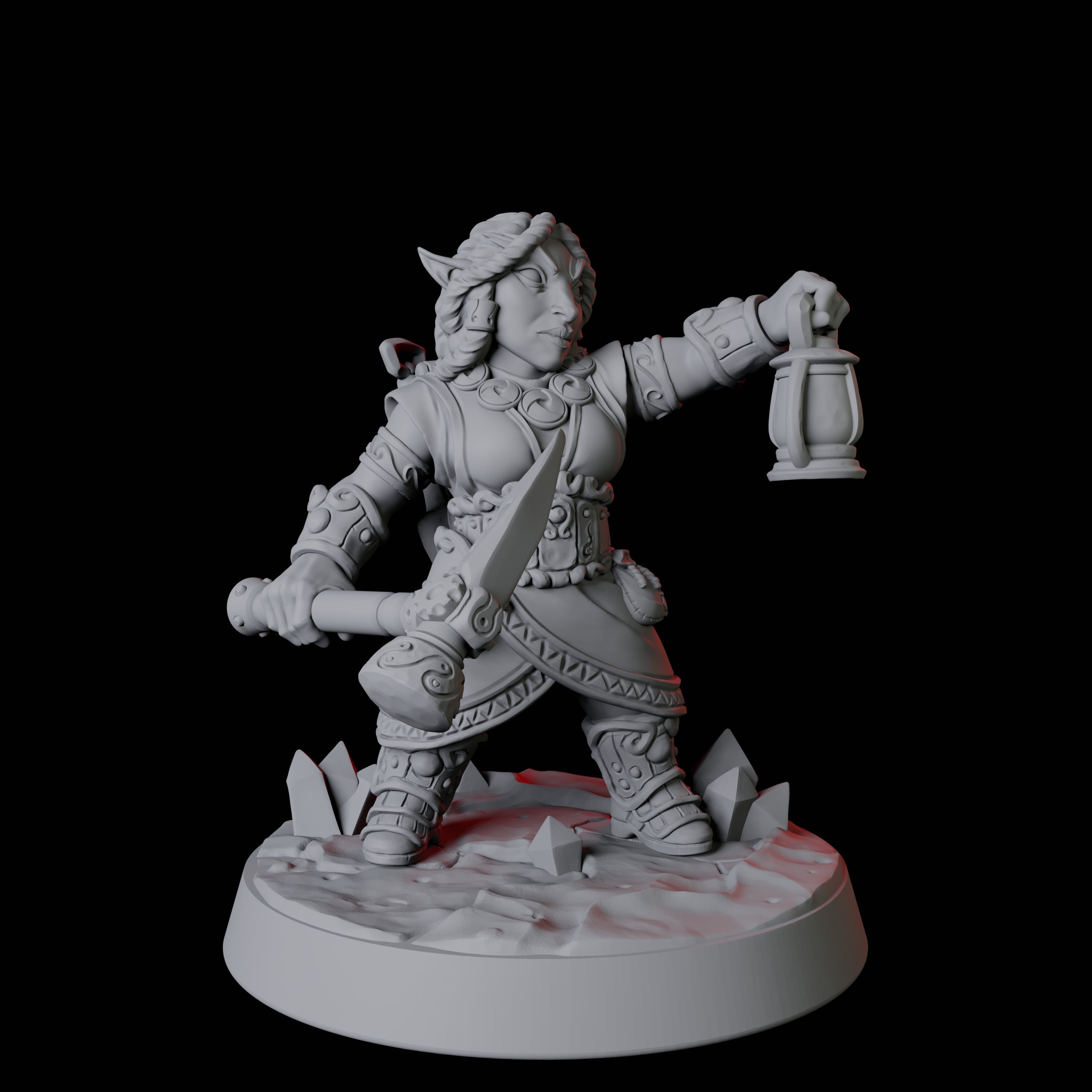 Gnome Miner D Miniature for Dungeons and Dragons, Pathfinder or other TTRPGs