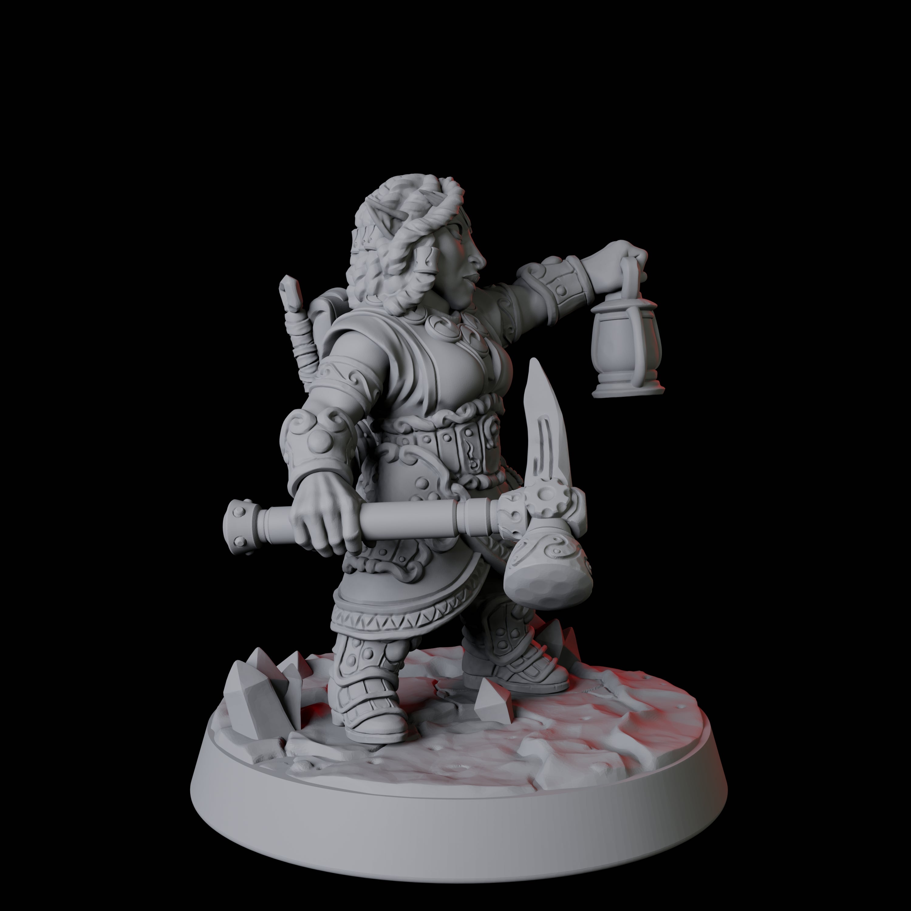 Gnome Miner D Miniature for Dungeons and Dragons, Pathfinder or other TTRPGs