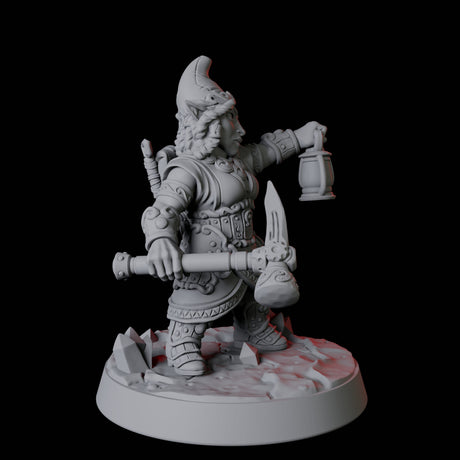 Gnome Miner D Miniature for Dungeons and Dragons, Pathfinder or other TTRPGs