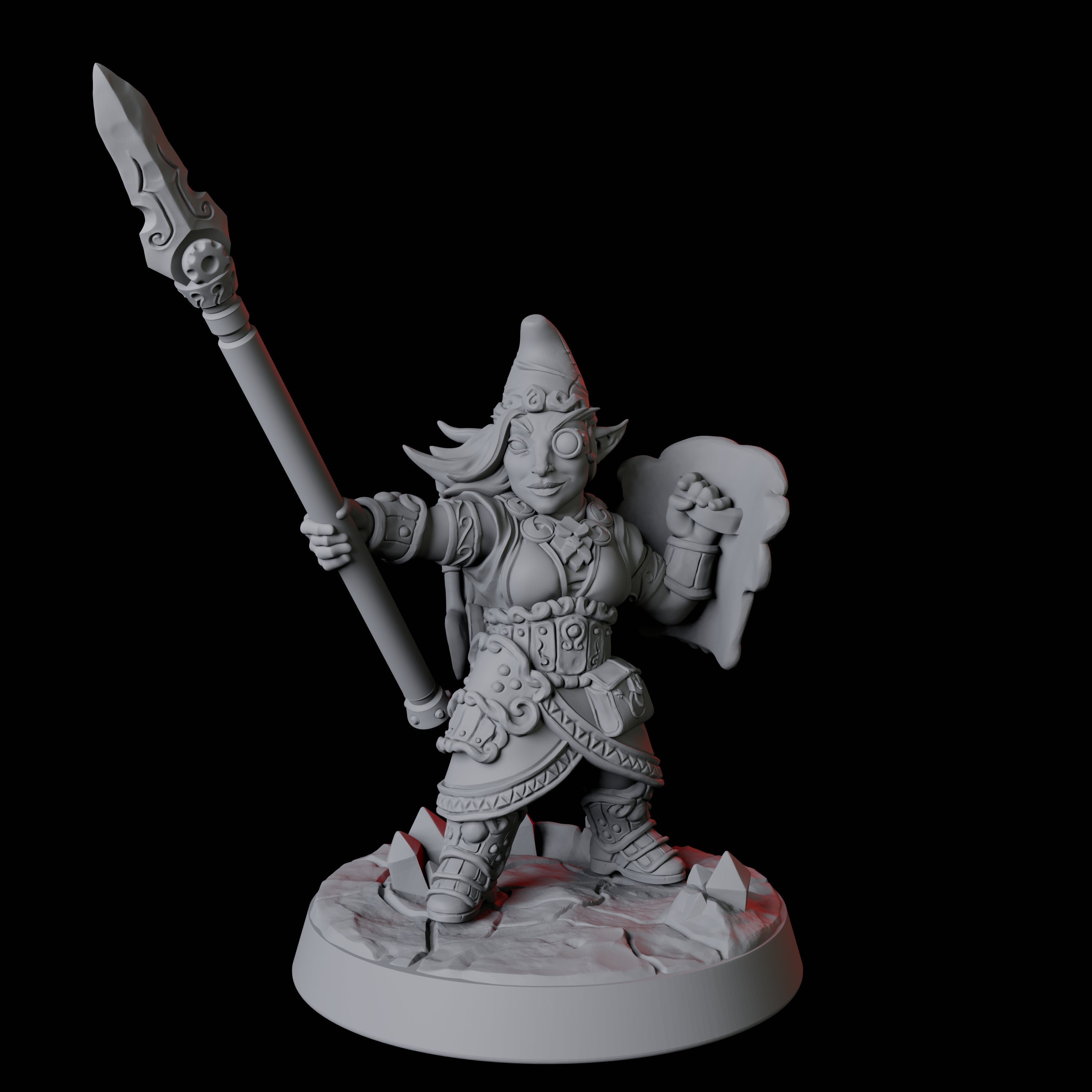 Gnome Miner E Miniature for Dungeons and Dragons, Pathfinder or other TTRPGs