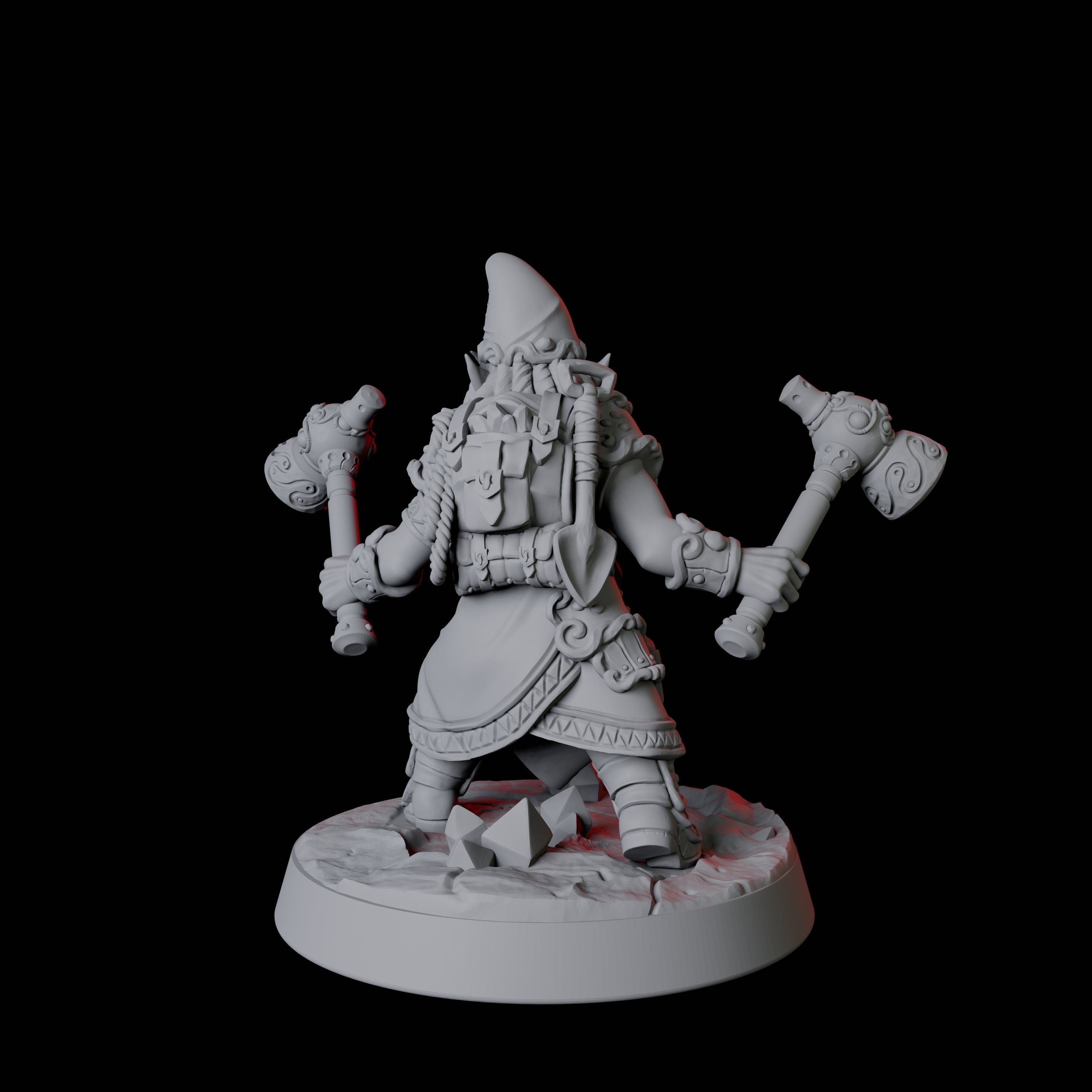 Gnome Miner F Miniature for Dungeons and Dragons, Pathfinder or other TTRPGs