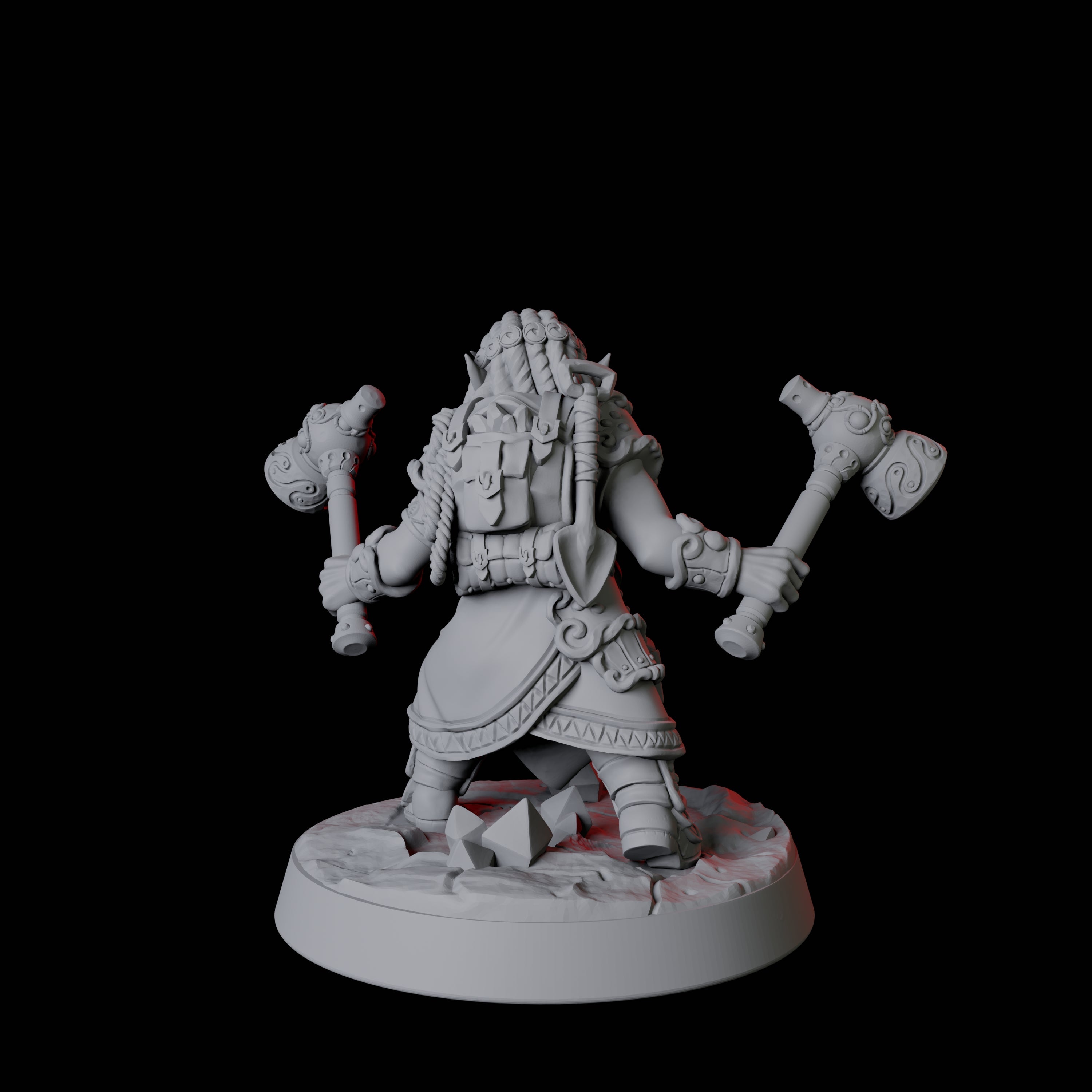 Gnome Miner F Miniature for Dungeons and Dragons, Pathfinder or other TTRPGs