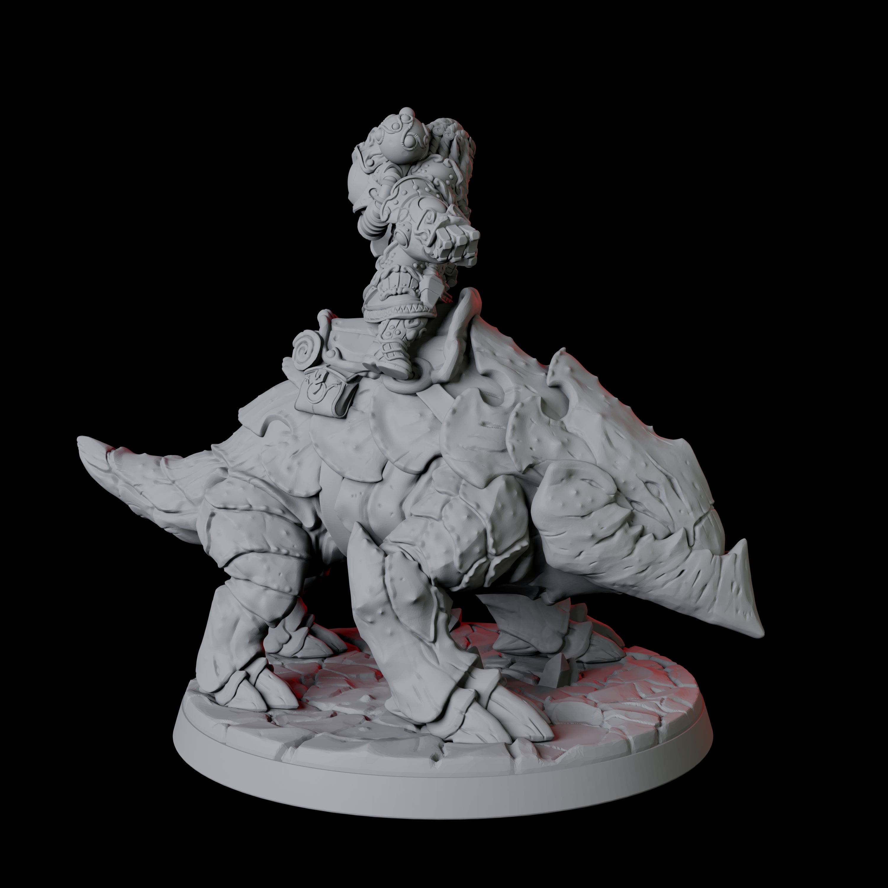 Gnome Rider Army Miniature for Dungeons and Dragons, Pathfinder or other TTRPGs