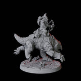 Gnome Rider B Miniature for Dungeons and Dragons, Pathfinder or other TTRPGs