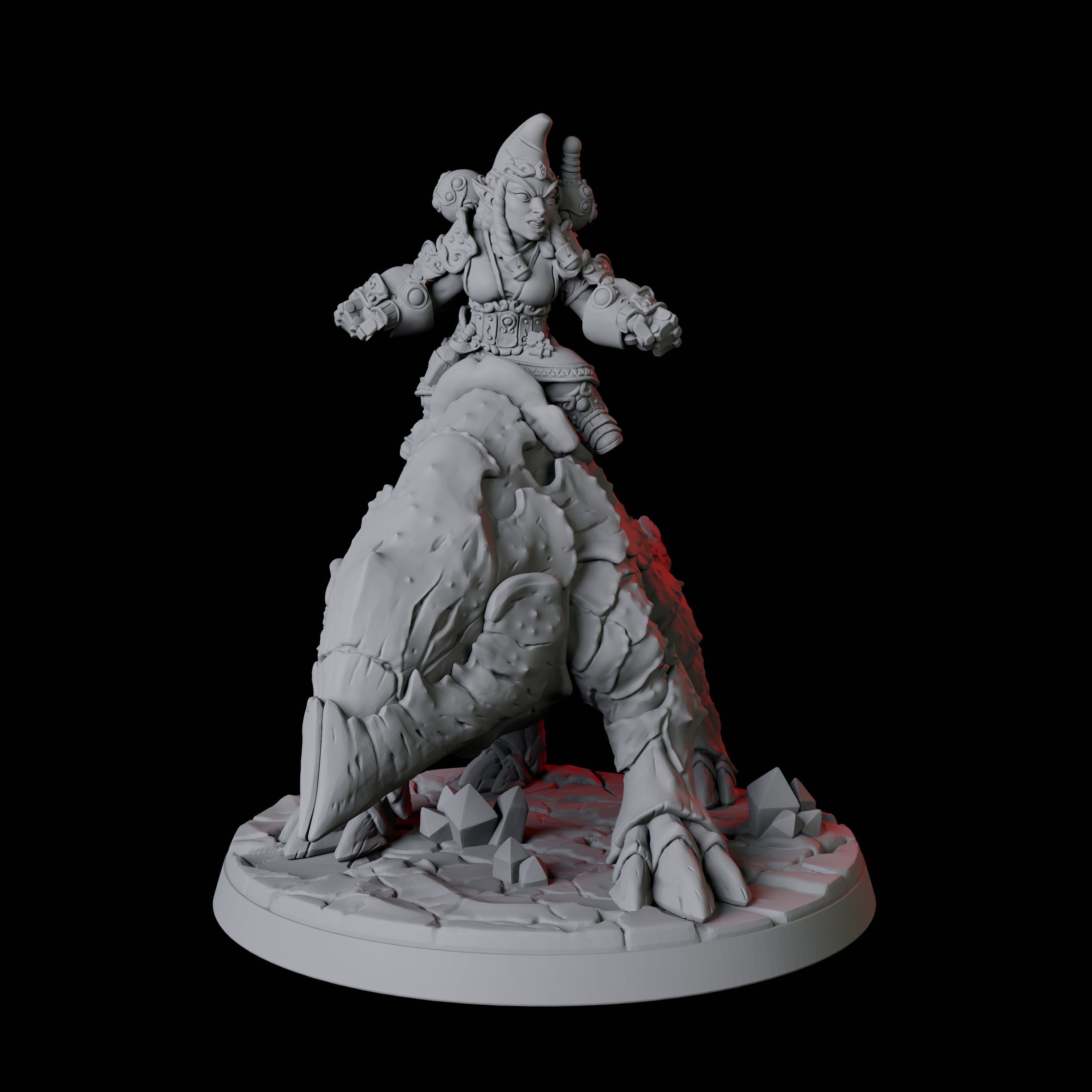 Gnome Rider D Miniature for Dungeons and Dragons, Pathfinder or other TTRPGs