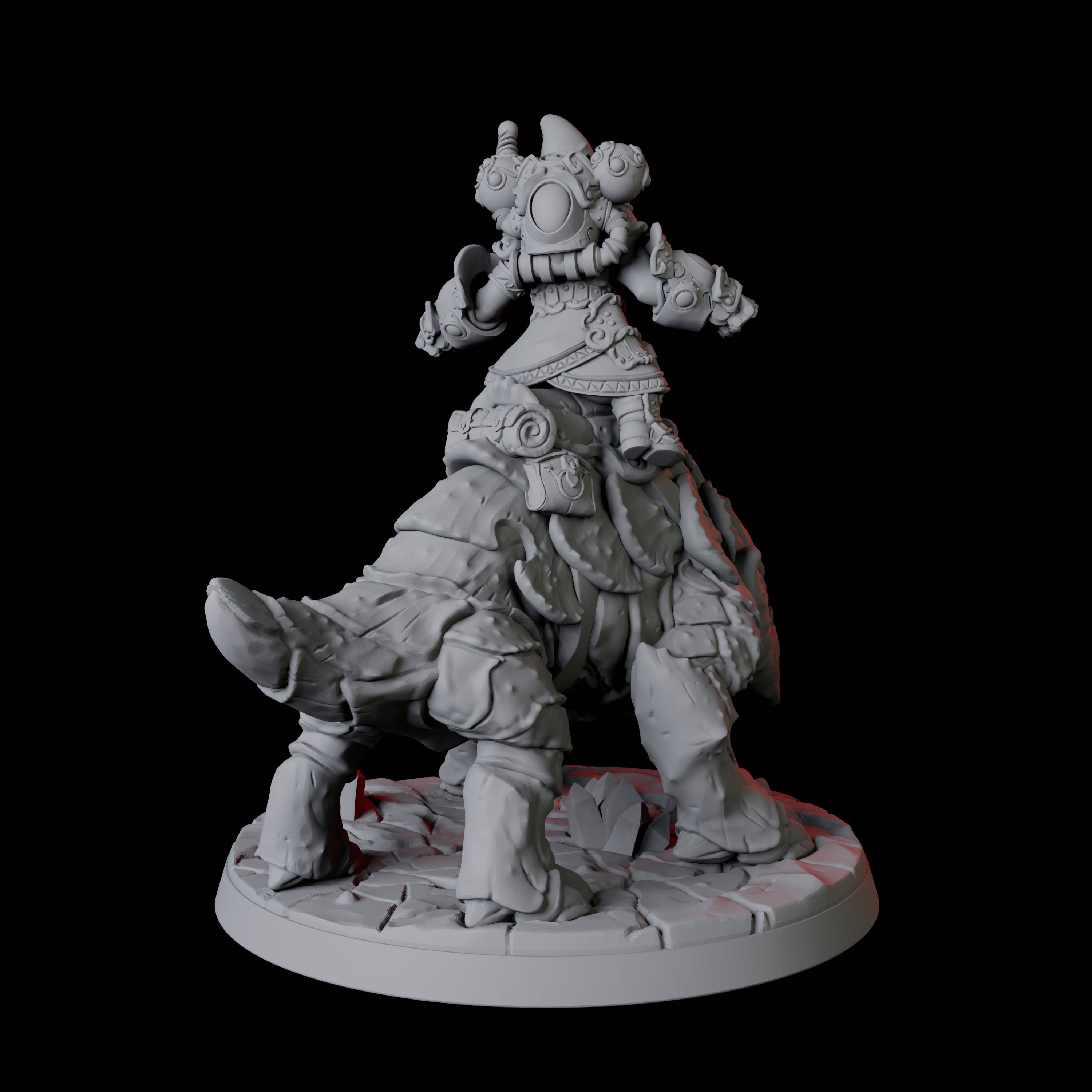 Gnome Rider D Miniature for Dungeons and Dragons, Pathfinder or other TTRPGs