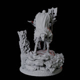 Goat Mounted Dwarf Warrior B Miniature for Dungeons and Dragons, Pathfinder or other TTRPGs