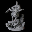 Goat Mounted Dwarf Warrior C Miniature for Dungeons and Dragons, Pathfinder or other TTRPGs