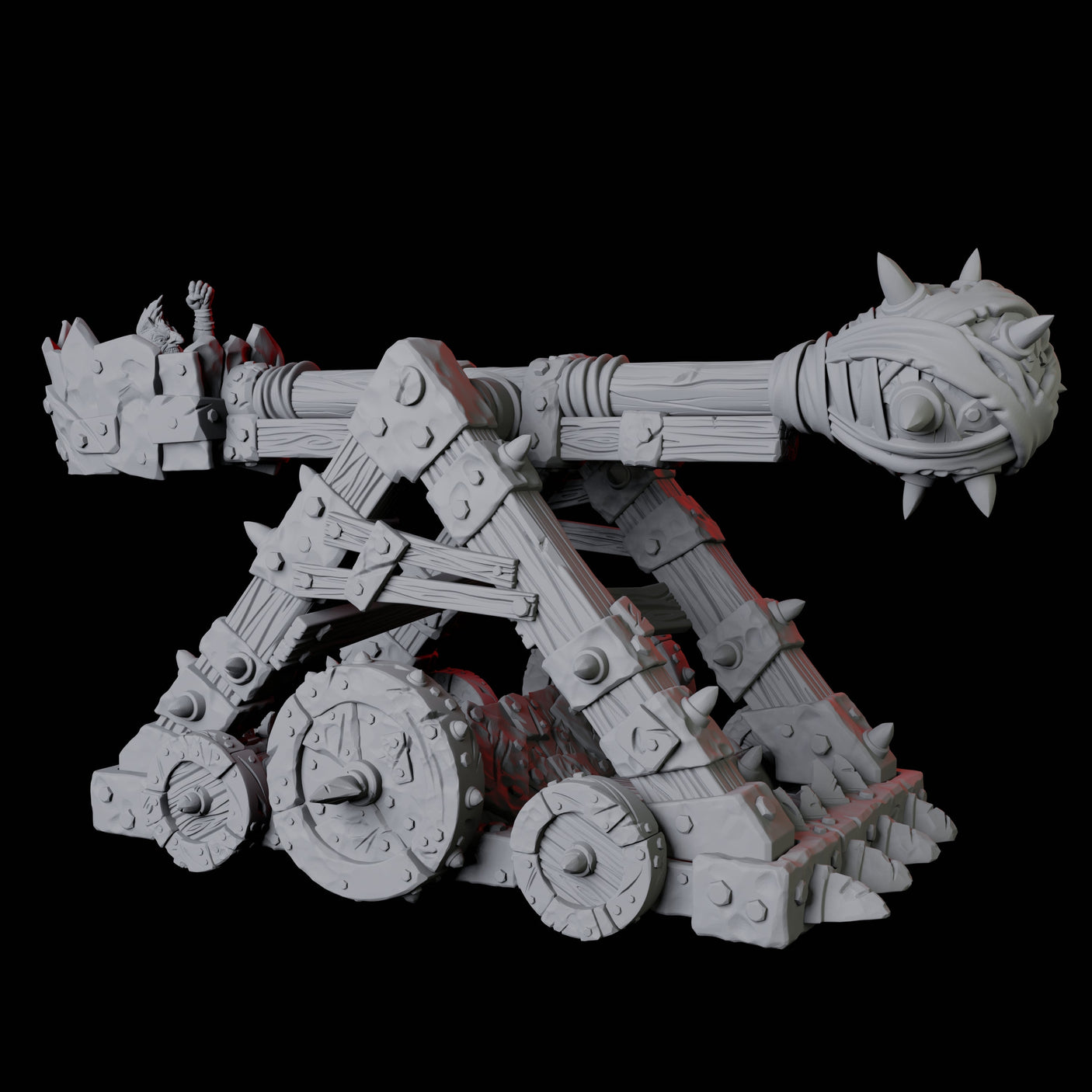 Goblin Catapult Miniature for Dungeons and Dragons, Pathfinder or other TTRPGs