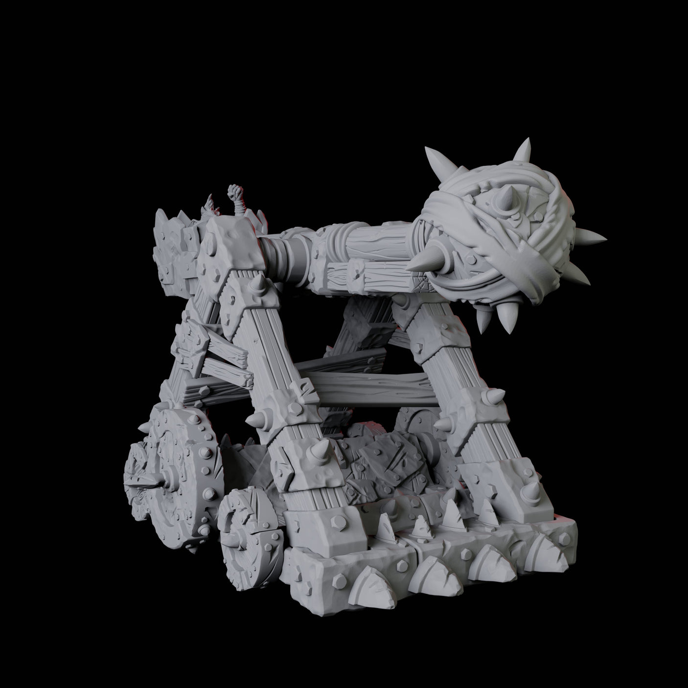 Goblin Catapult Miniature for Dungeons and Dragons, Pathfinder or other TTRPGs