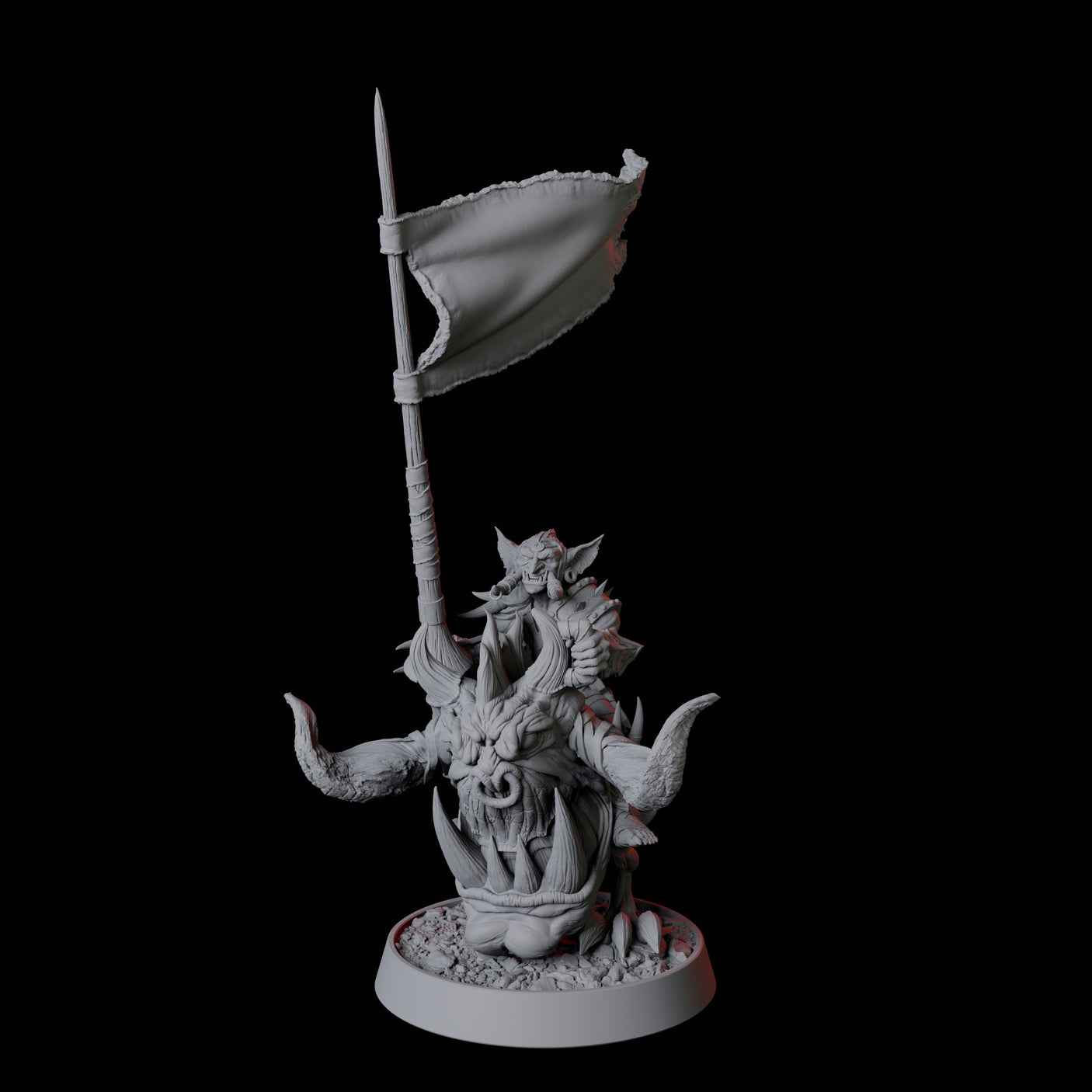 Goblin Cavalry A Miniature for Dungeons and Dragons, Pathfinder or other TTRPGs