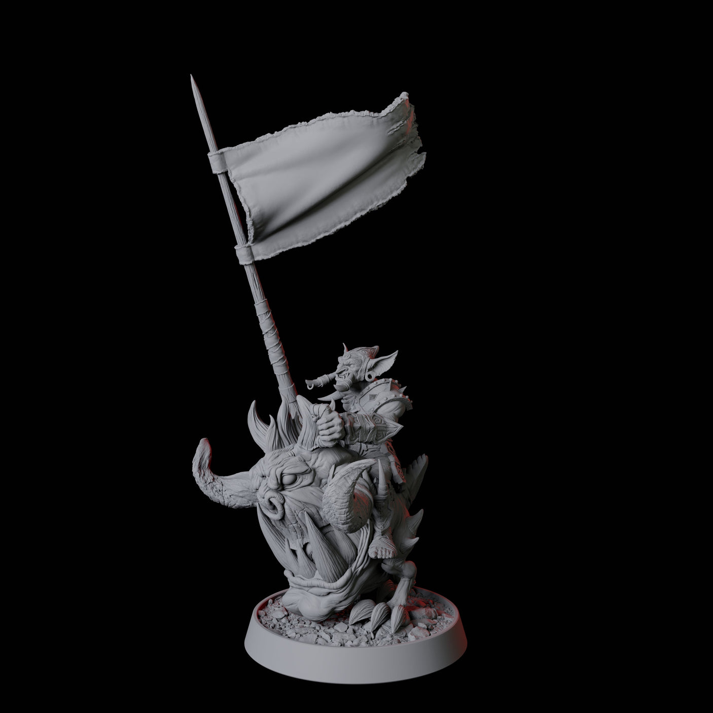 Goblin Cavalry A Miniature for Dungeons and Dragons, Pathfinder or other TTRPGs