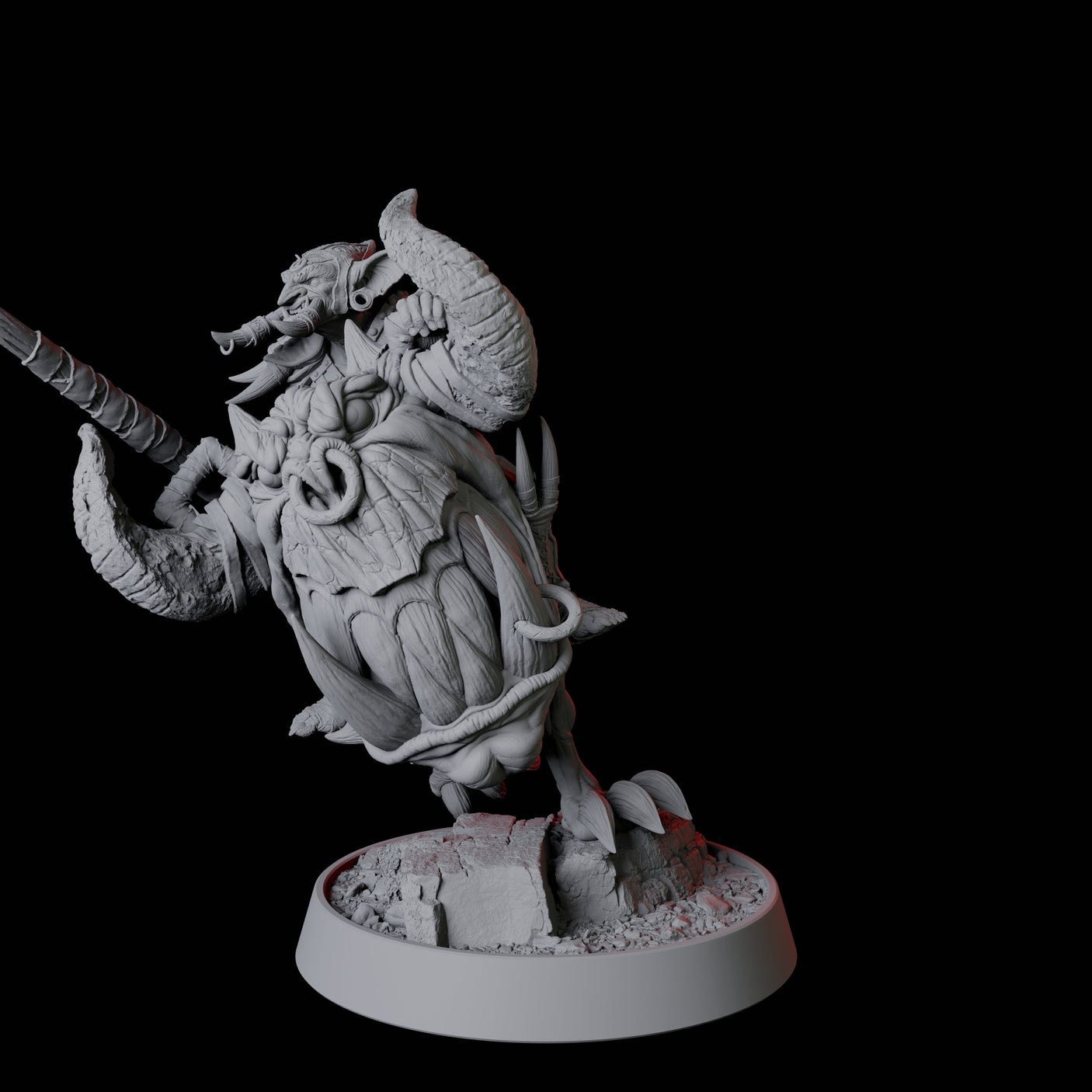 Goblin Cavalry B Miniature for Dungeons and Dragons, Pathfinder or other TTRPGs