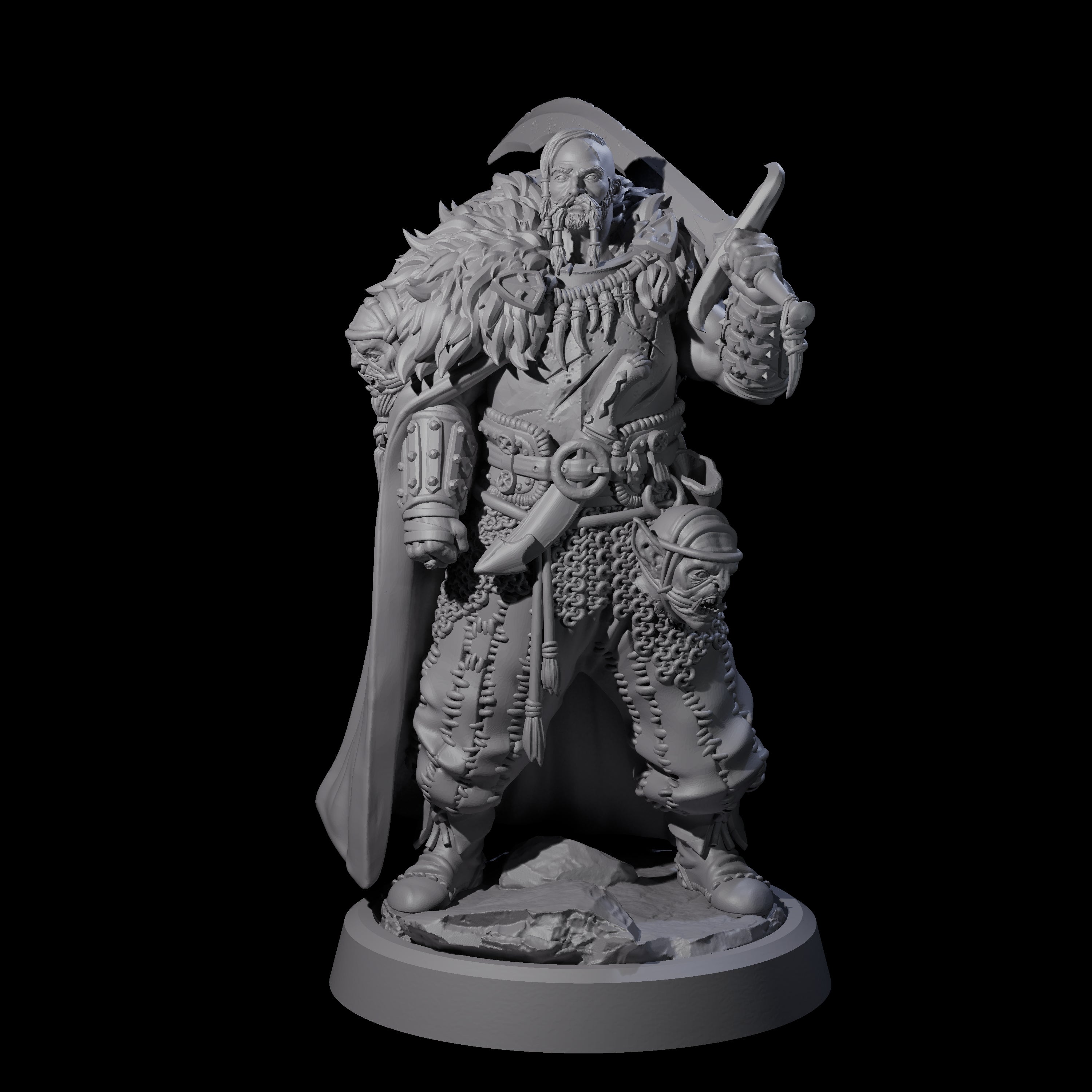 Goblin Head Trophy Hunter Miniature for Dungeons and Dragons, Pathfinder or other TTRPGs