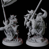 Goblin Horde Miniature for Dungeons and Dragons, Pathfinder or other TTRPGs