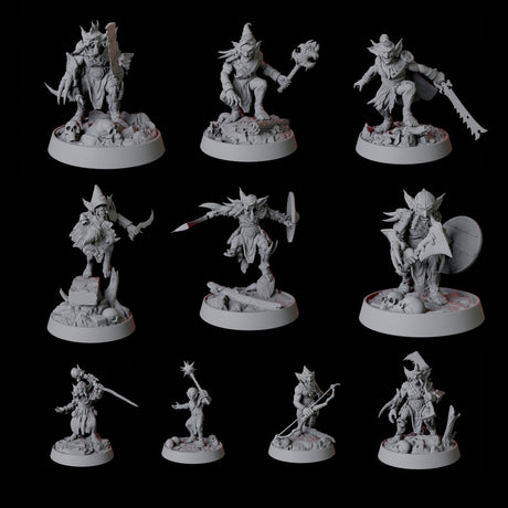 Goblin Horde Miniature for Dungeons and Dragons, Pathfinder or other TTRPGs