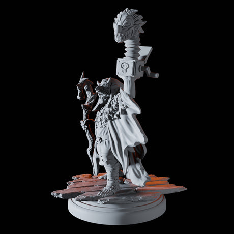Goblin Shaman with Jack in the box Miniature for Dungeons and Dragons, Pathfinder or other TTRPGs