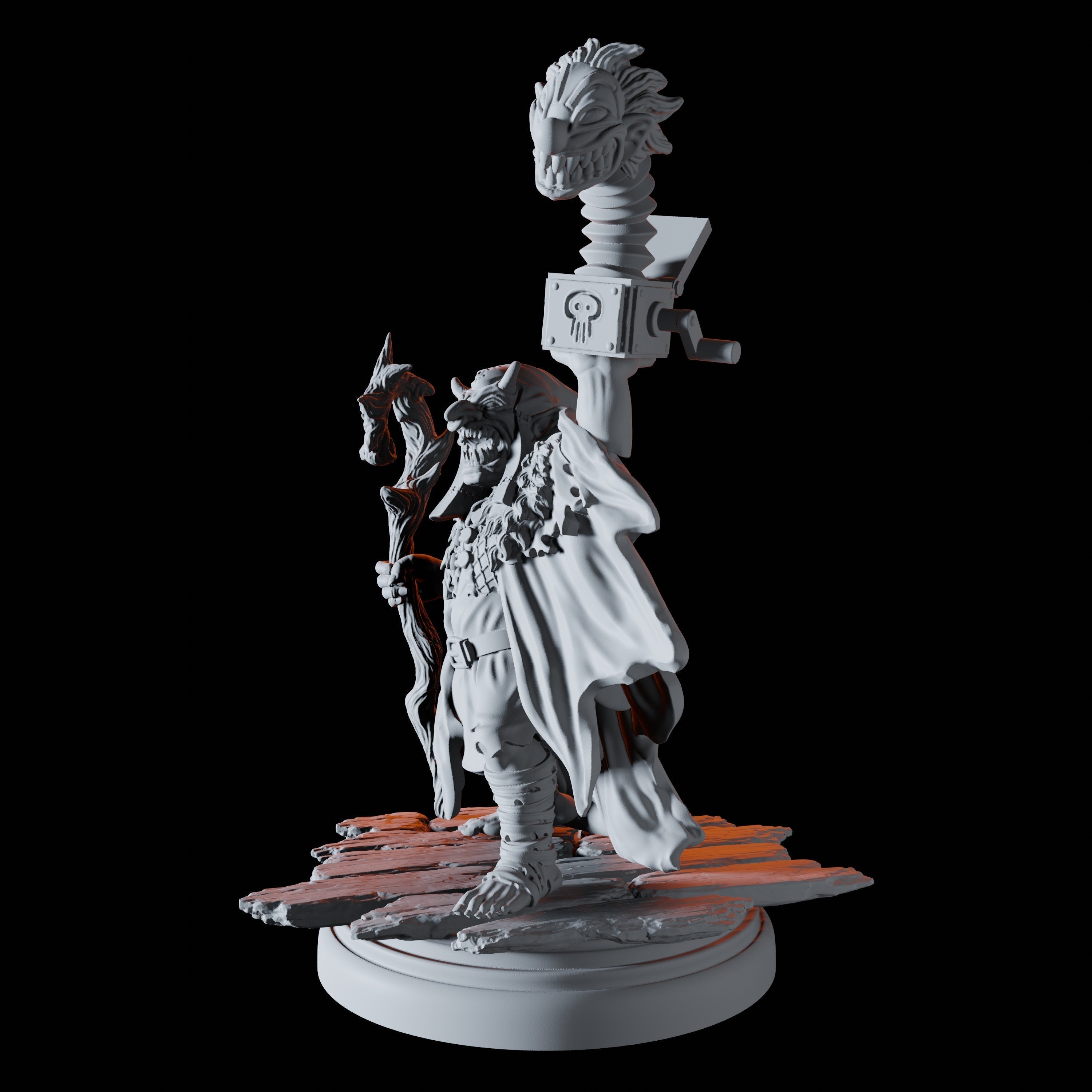 Goblin Shaman with Jack in the box Miniature for Dungeons and Dragons - Myth Forged