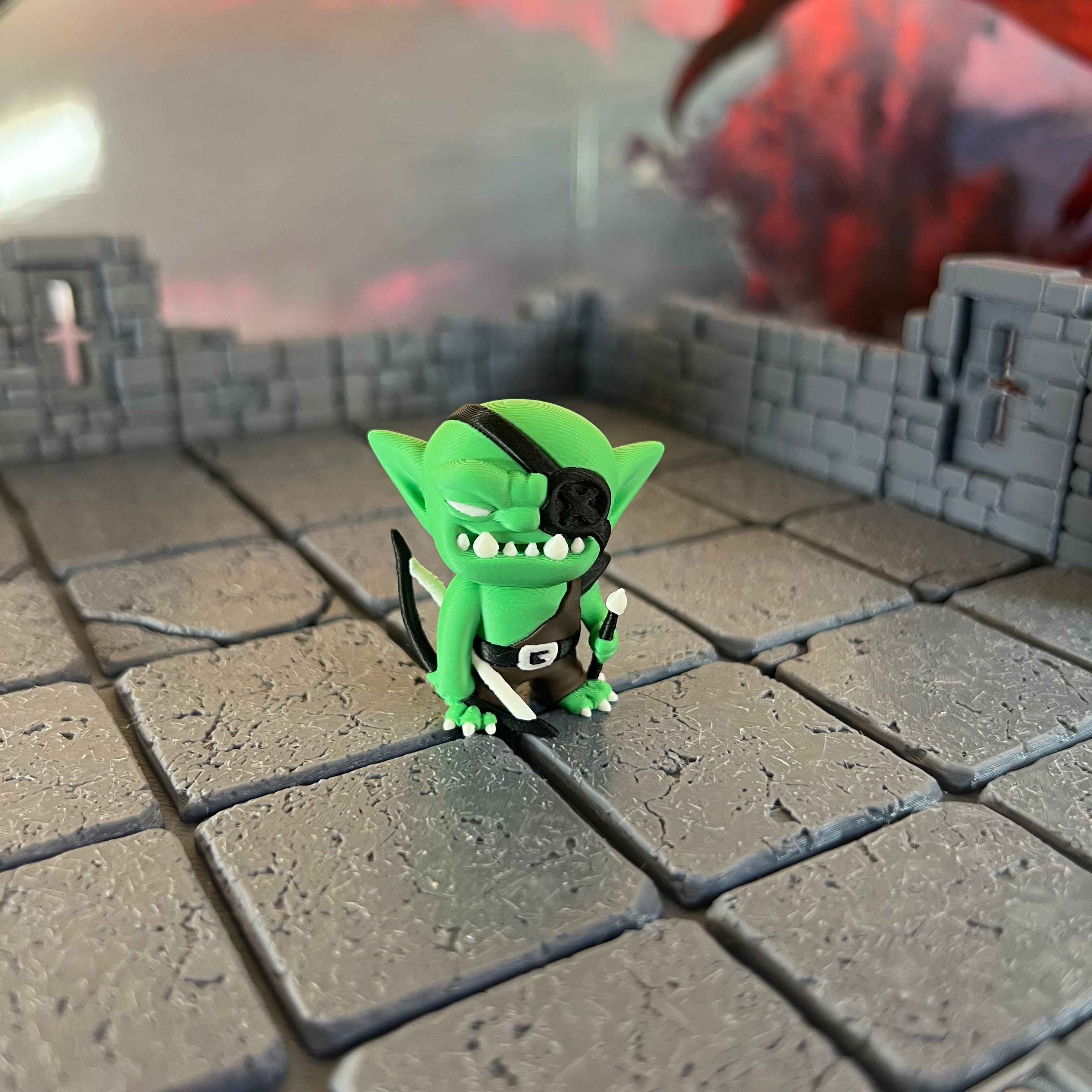 Goblin Thugs Set of Four Multicolour Table Ready Miniatures Miniature for Dungeons and Dragons, Pathfinder or other TTRPGs