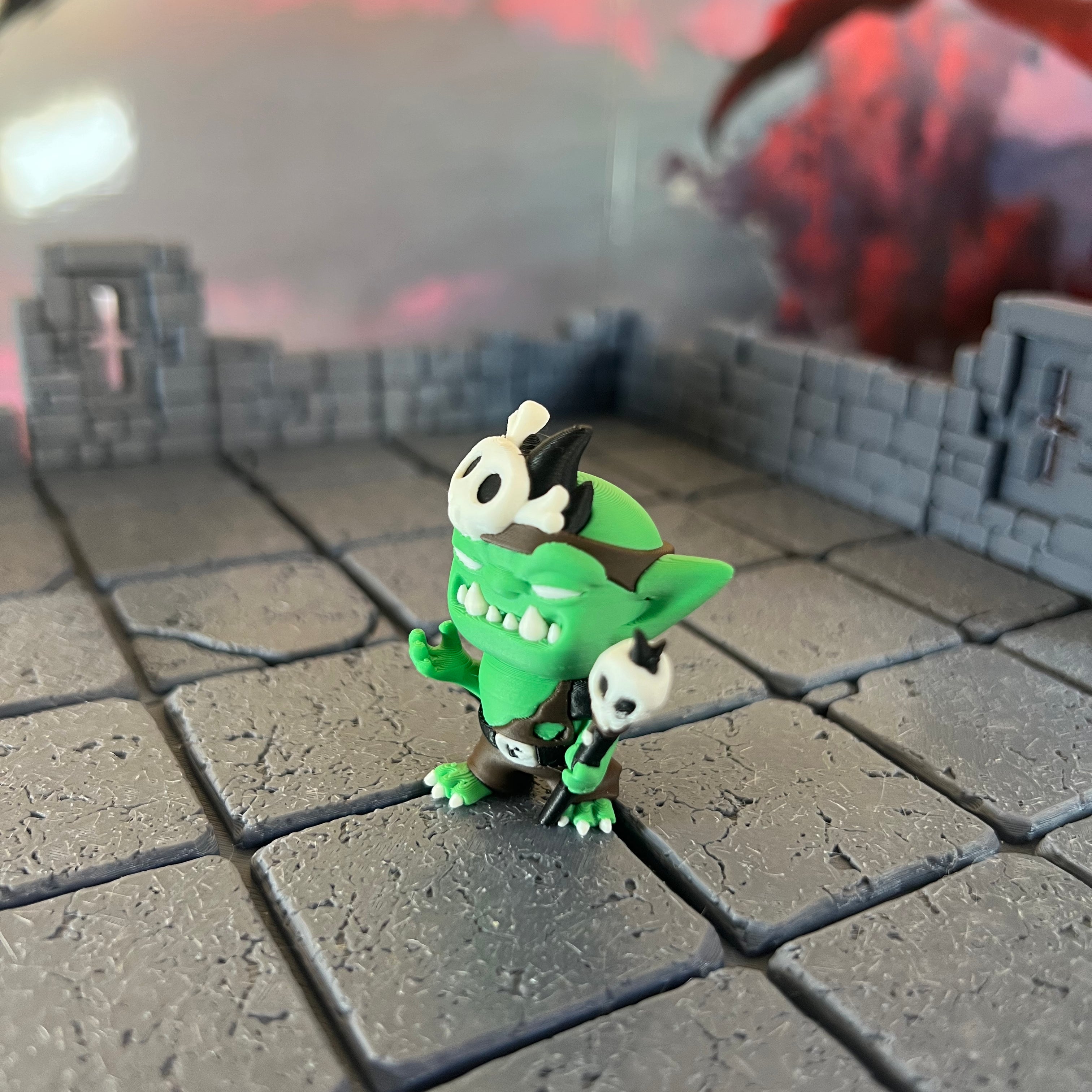 Goblin Thugs Set of Four Multicolour Table Ready Miniatures Miniature for Dungeons and Dragons, Pathfinder or other TTRPGs