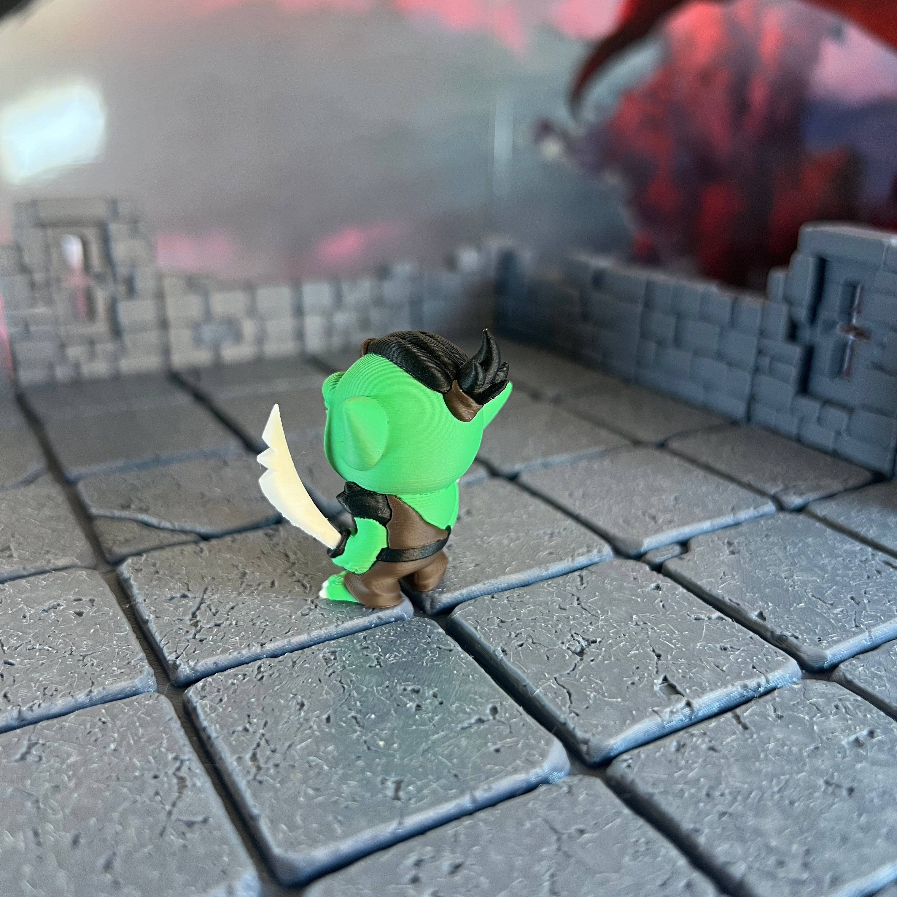 Goblin Thugs Set of Four Multicolour Table Ready Miniatures Miniature for Dungeons and Dragons, Pathfinder or other TTRPGs