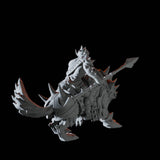 Goblin Wolf Rider Miniature for Dungeons and Dragons, Pathfinder or other TTRPGs