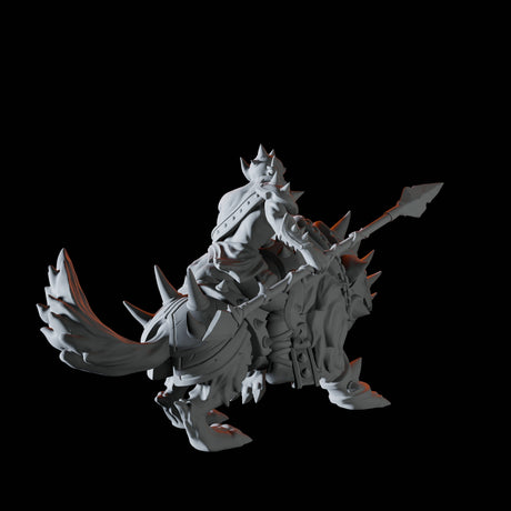 Goblin Wolf Rider Miniature for Dungeons and Dragons, Pathfinder or other TTRPGs