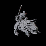 Goblin Worg Rider Miniature for Dungeons and Dragons, Pathfinder or other TTRPGs