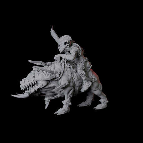 Goblin Worg Rider Miniature for Dungeons and Dragons, Pathfinder or other TTRPGs