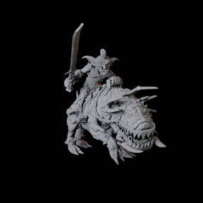 Goblin Worg Rider Miniature for Dungeons and Dragons, Pathfinder or other TTRPGs