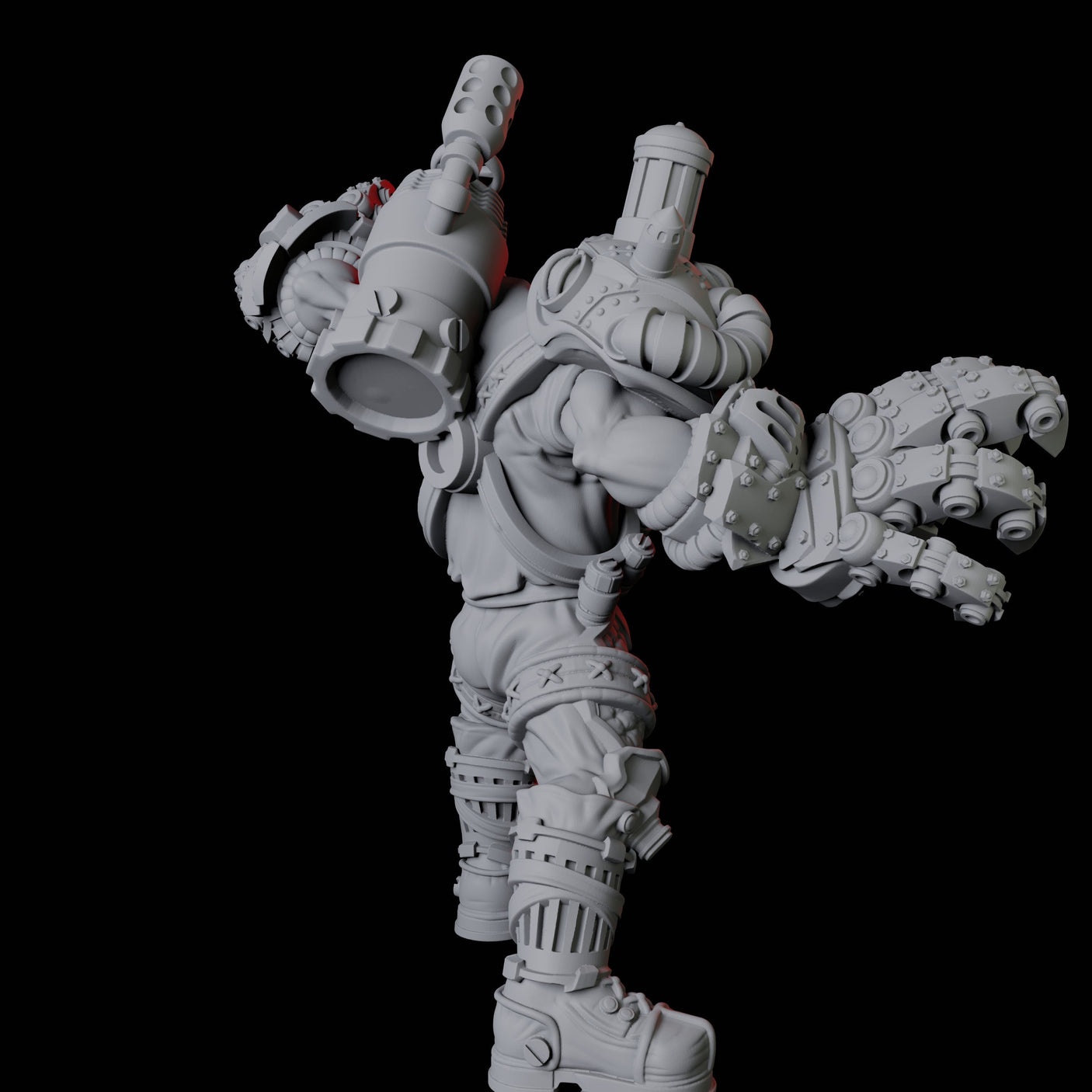 Goliath Cyborg Miniature for Dungeons and Dragons, Pathfinder or other TTRPGs