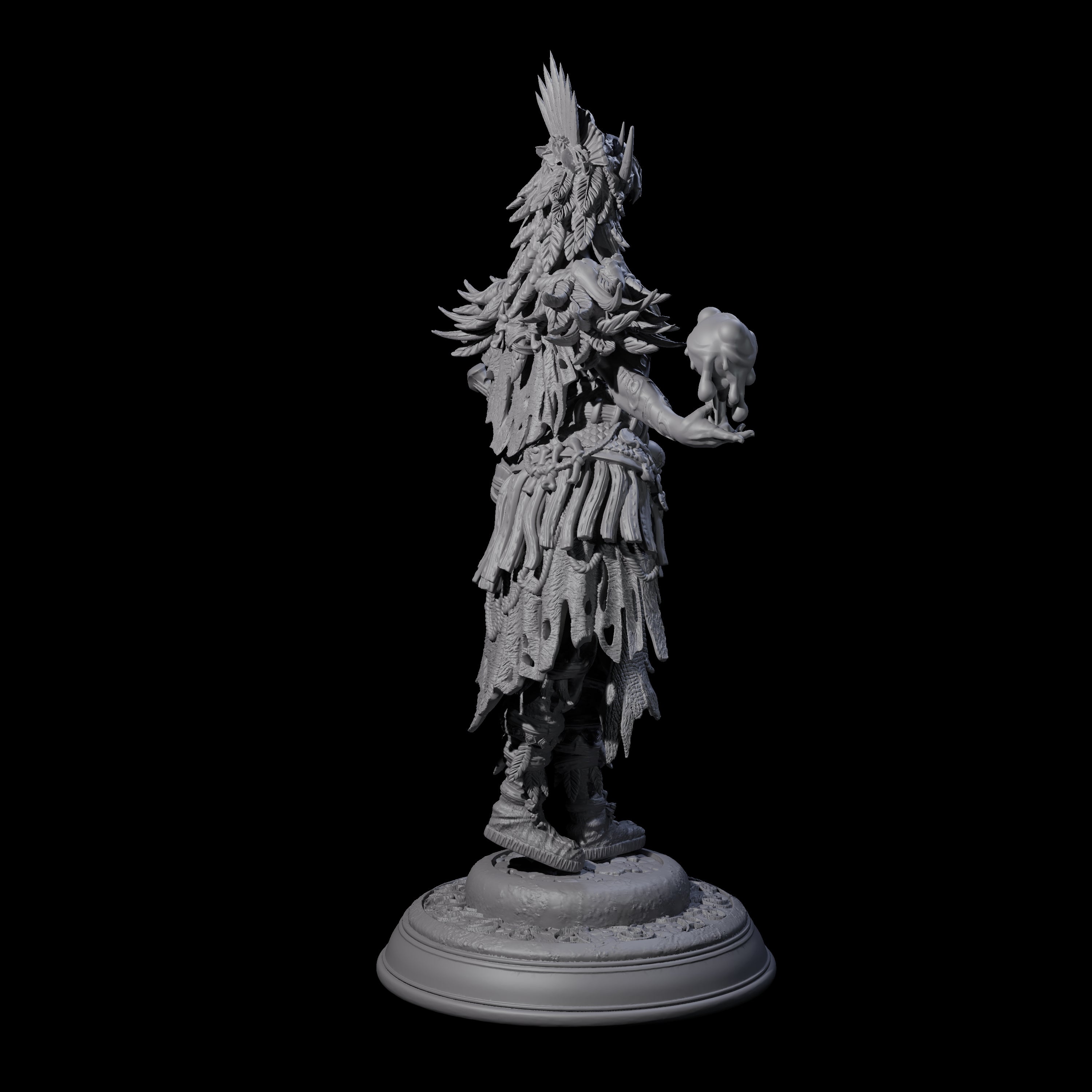 Goliath Shaman Miniature for Dungeons and Dragons, Pathfinder or other TTRPGs