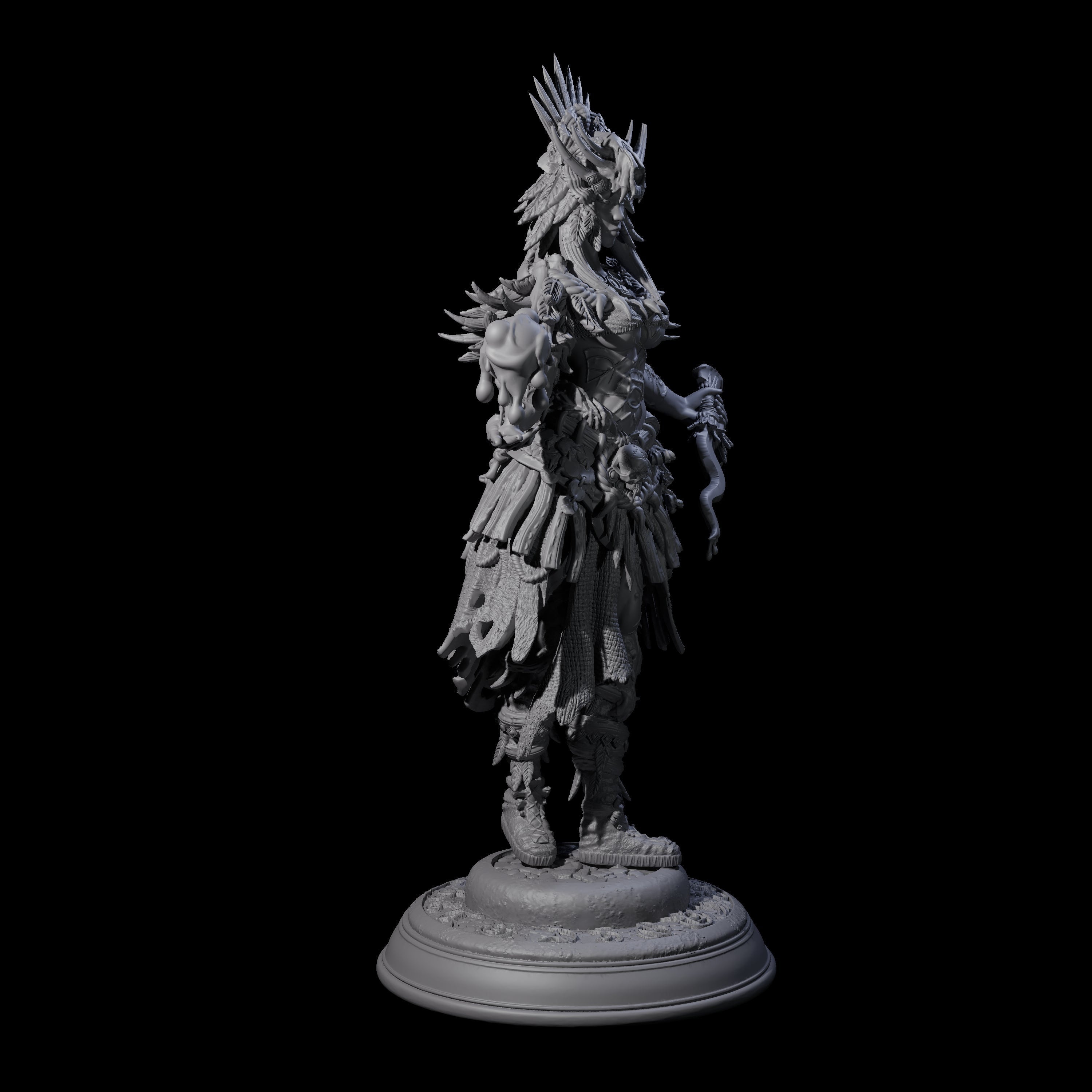 Goliath Shaman Miniature for Dungeons and Dragons, Pathfinder or other TTRPGs