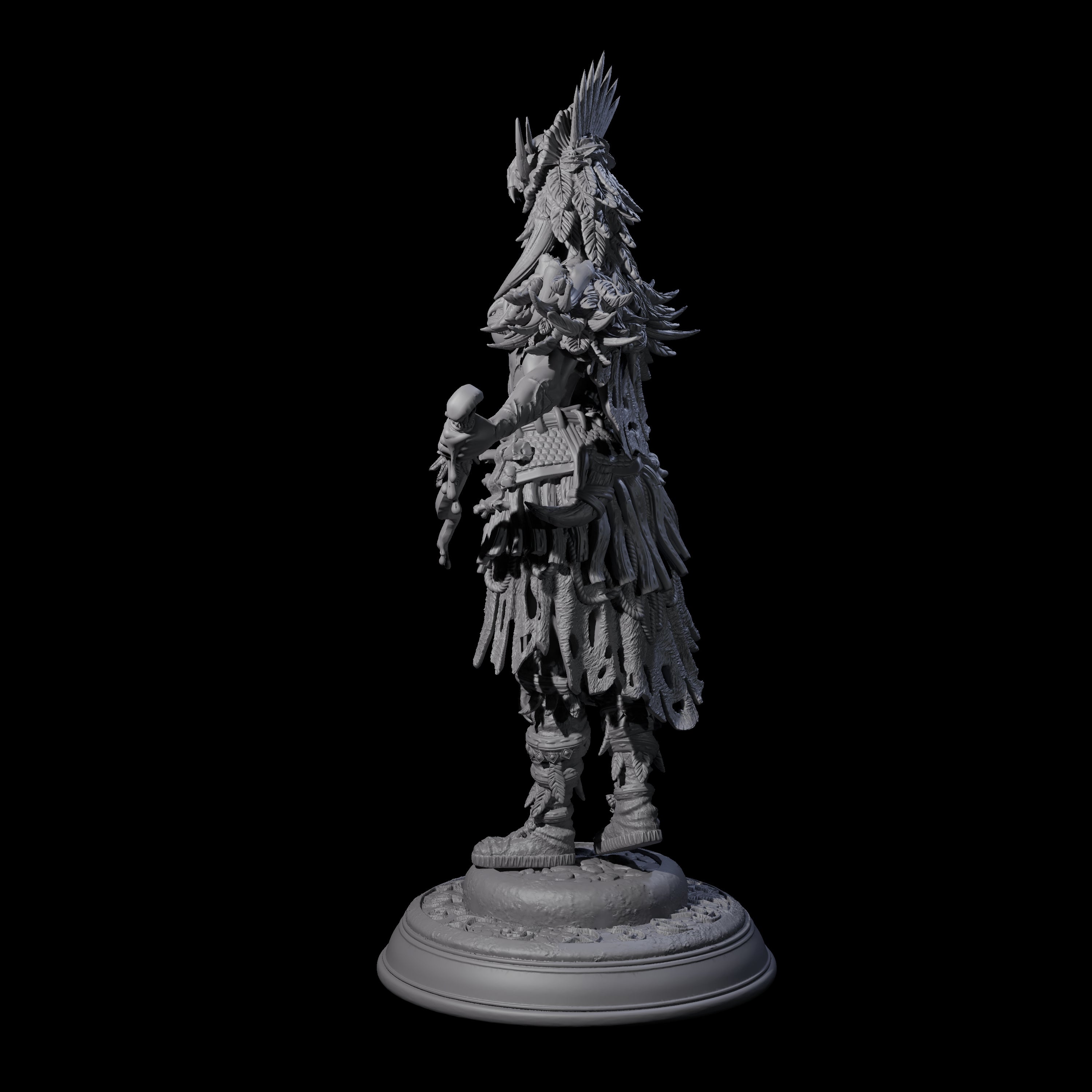 Goliath Shaman Miniature for Dungeons and Dragons, Pathfinder or other TTRPGs