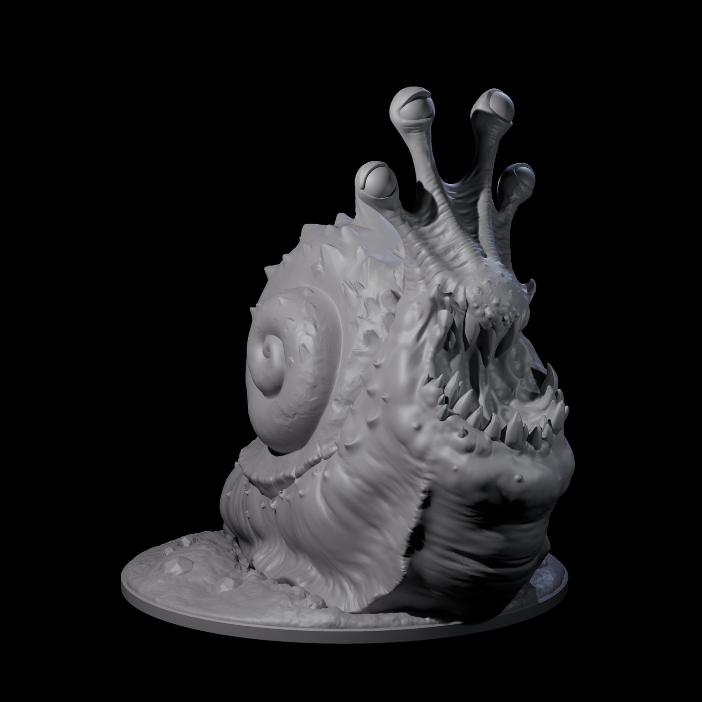 Gooey Giant Snail Miniature for Dungeons and Dragons, Pathfinder or other TTRPGs