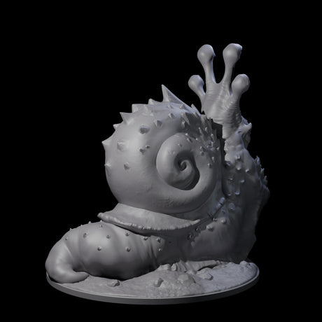 Gooey Giant Snail Miniature for Dungeons and Dragons, Pathfinder or other TTRPGs