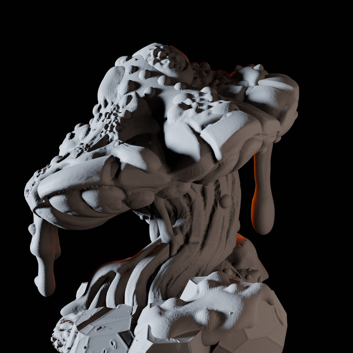 Gooey Mushroom Miniature for Dungeons and Dragons, Pathfinder or other TTRPGs